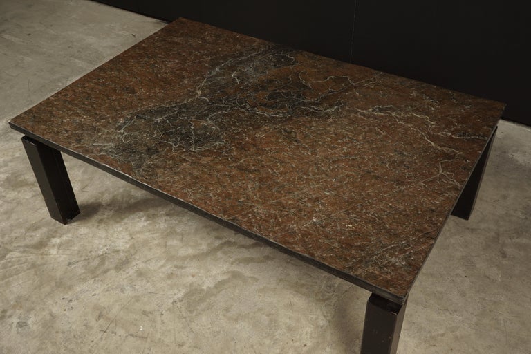 Vintage Slate Coffee Table from the Netherlands, circa 1960 at 1stDibs