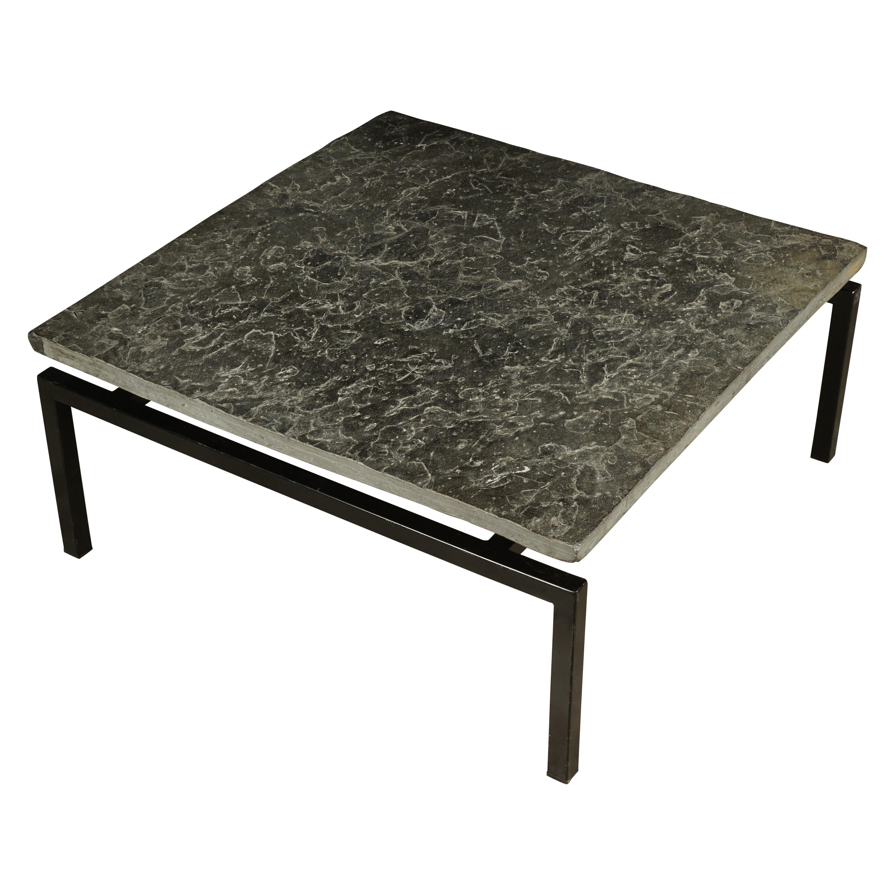 Black Slate Coffee Table 46 For Sale on 1stDibs