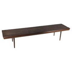 Mid Century Slatted Top Bench Style Coffee Table after Nelson c 1950/1960's