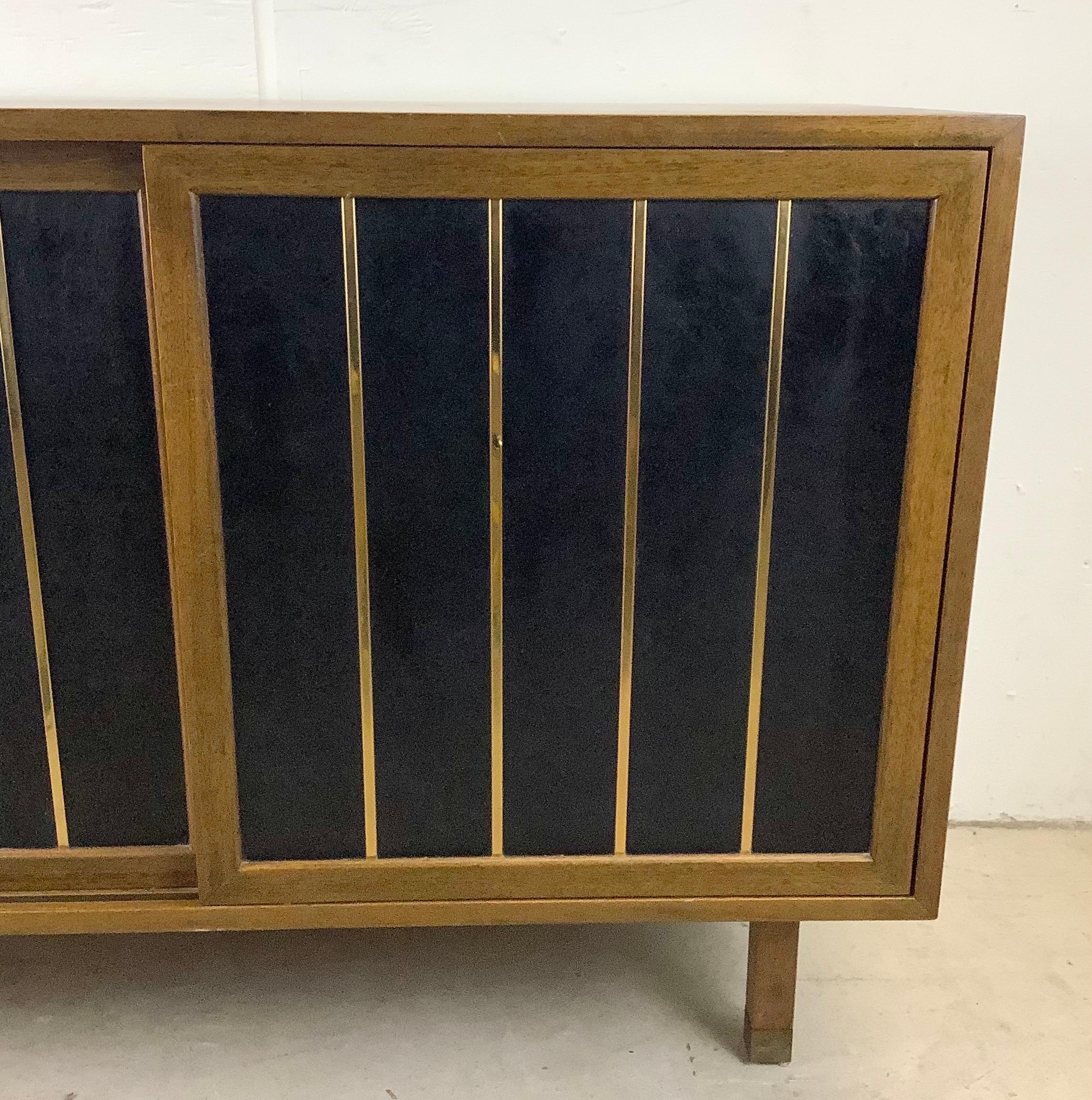 Wood Mid-Century Sliding Front Cabinet by Harvey Probber