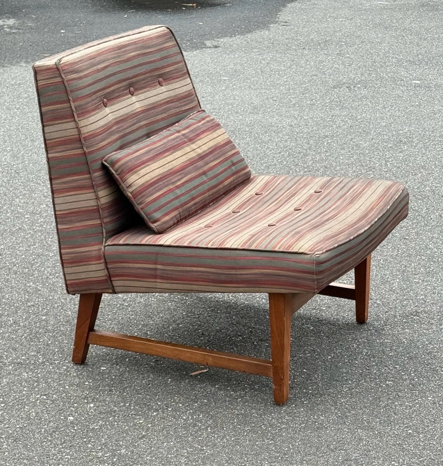 Sillas Slipper de Mediados de Siglo Atribuidas a Edward Wormley para Dunbar - un Par en venta 1