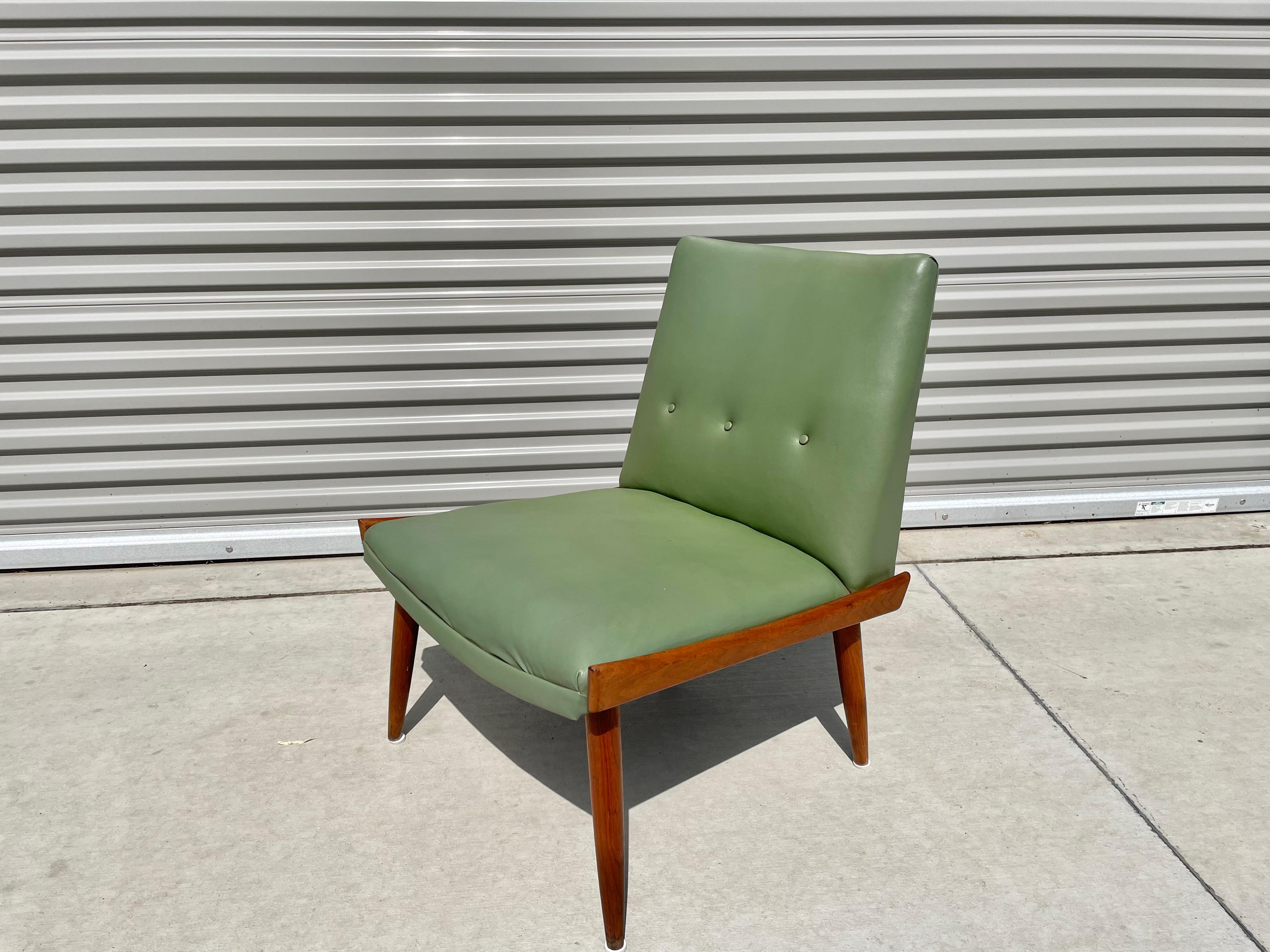 Midcentury Slipper Chairs by Kroehler Mfg Co. 1
