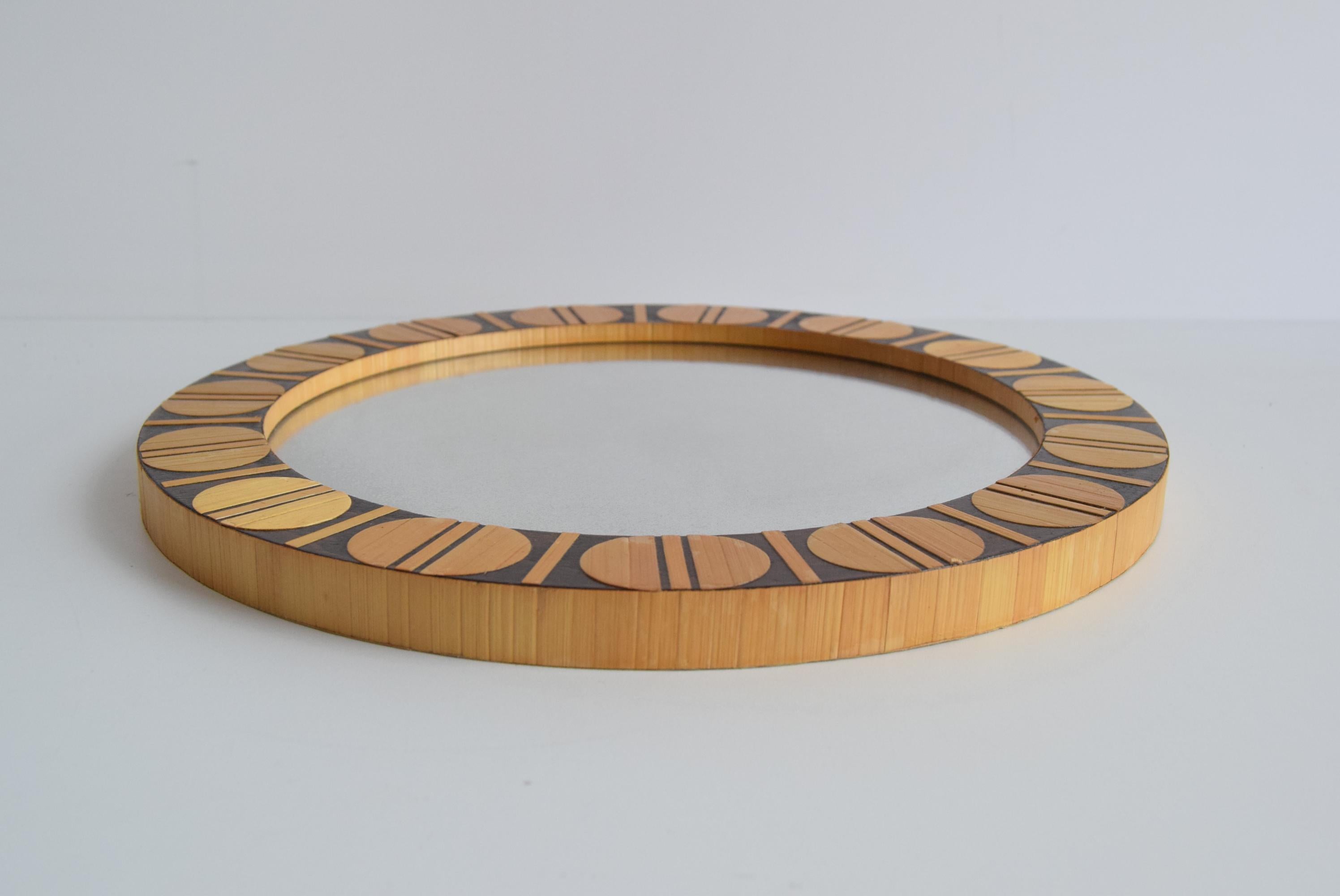 Mid-Century Modern Miroir mural tchèque du milieu du siècle dernier, 1970 en vente