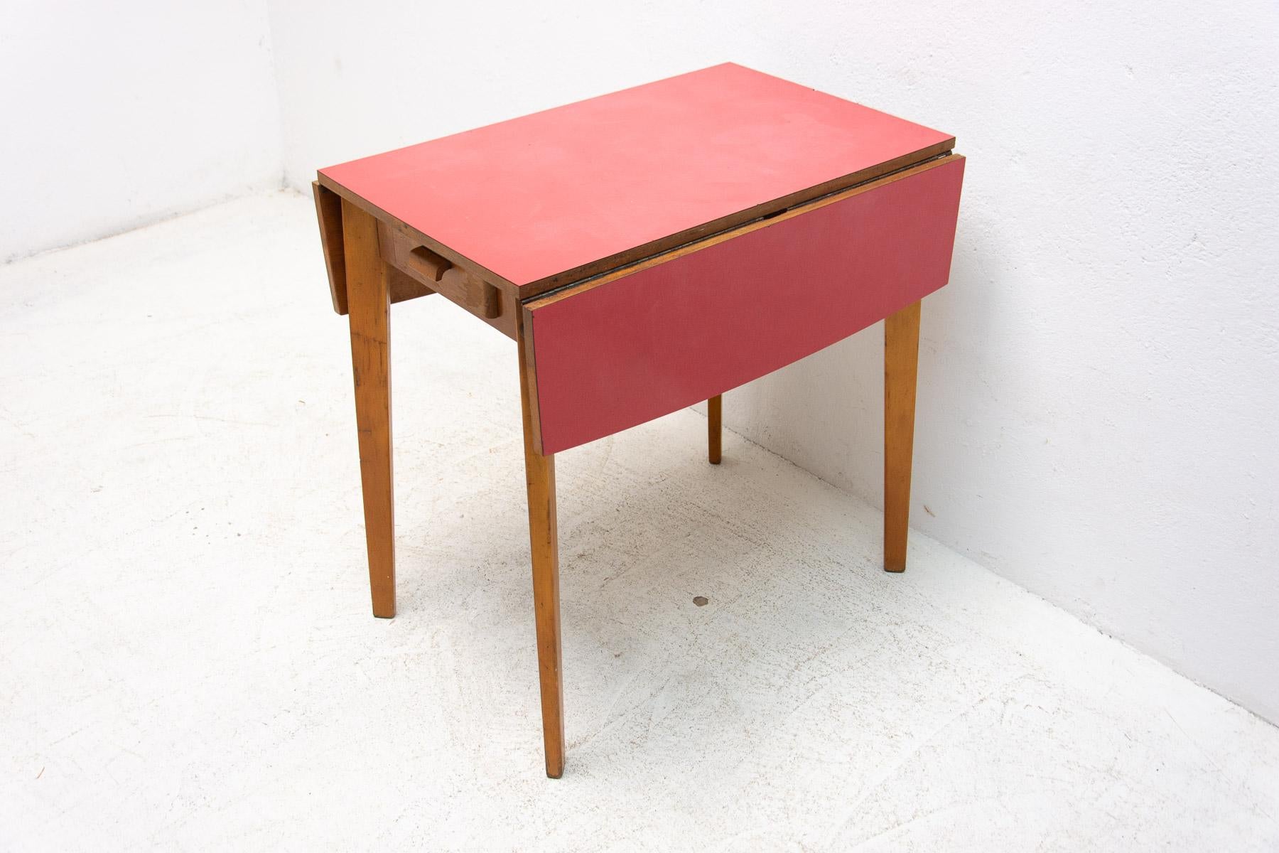 Mid Century Small Adjustable Dining Table, 1960´S, Czechoslovakia For Sale 7