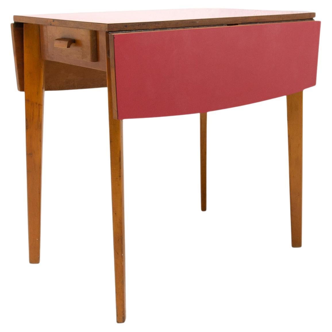 Mid Century Small Adjustable Dining Table, 1960´S, Czechoslovakia For Sale