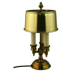 Mid Century Small Brass Bouillotte Table Lamp