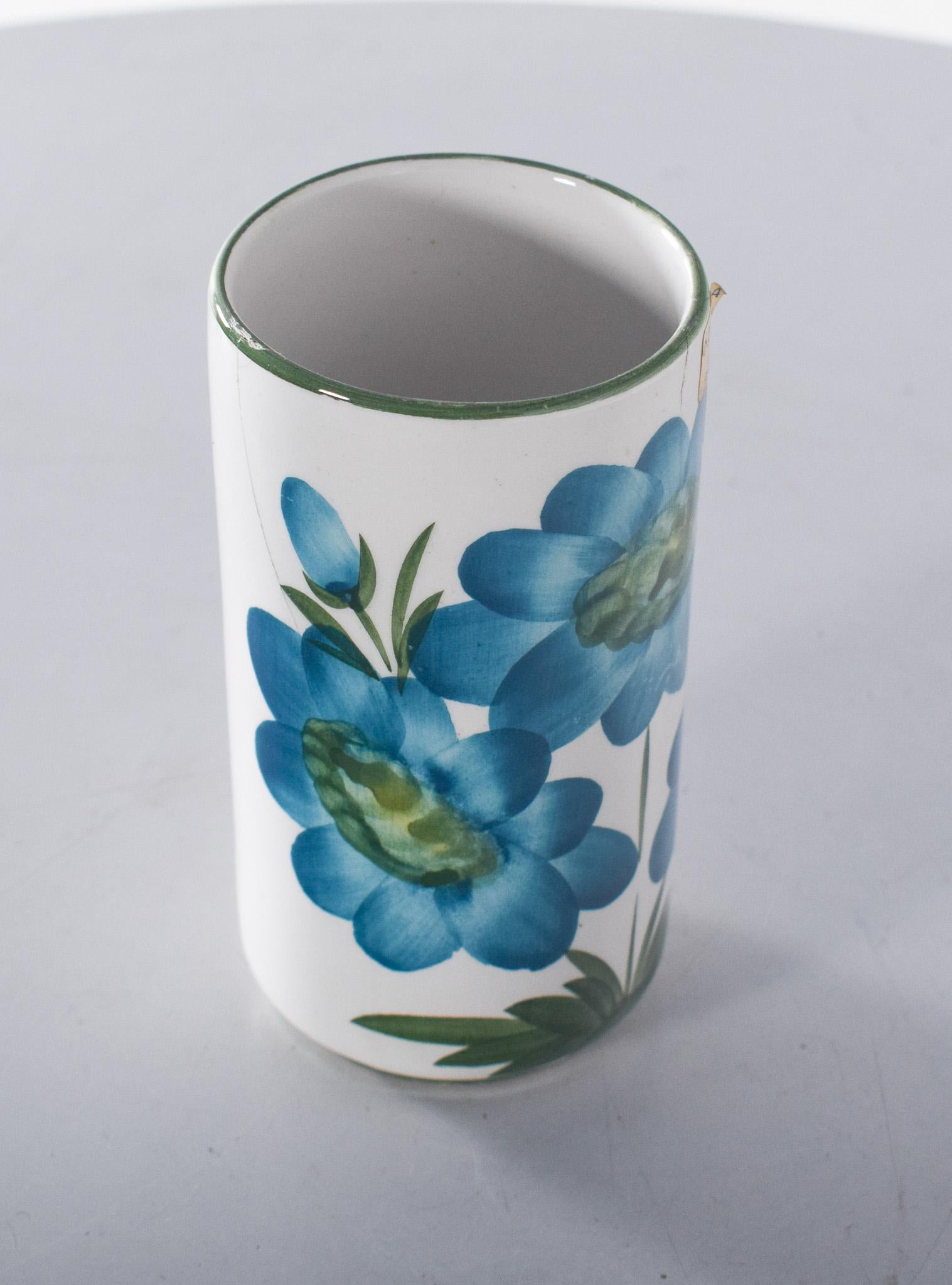 Portuguese Mid-Century Small Ceramic Vase For Sale