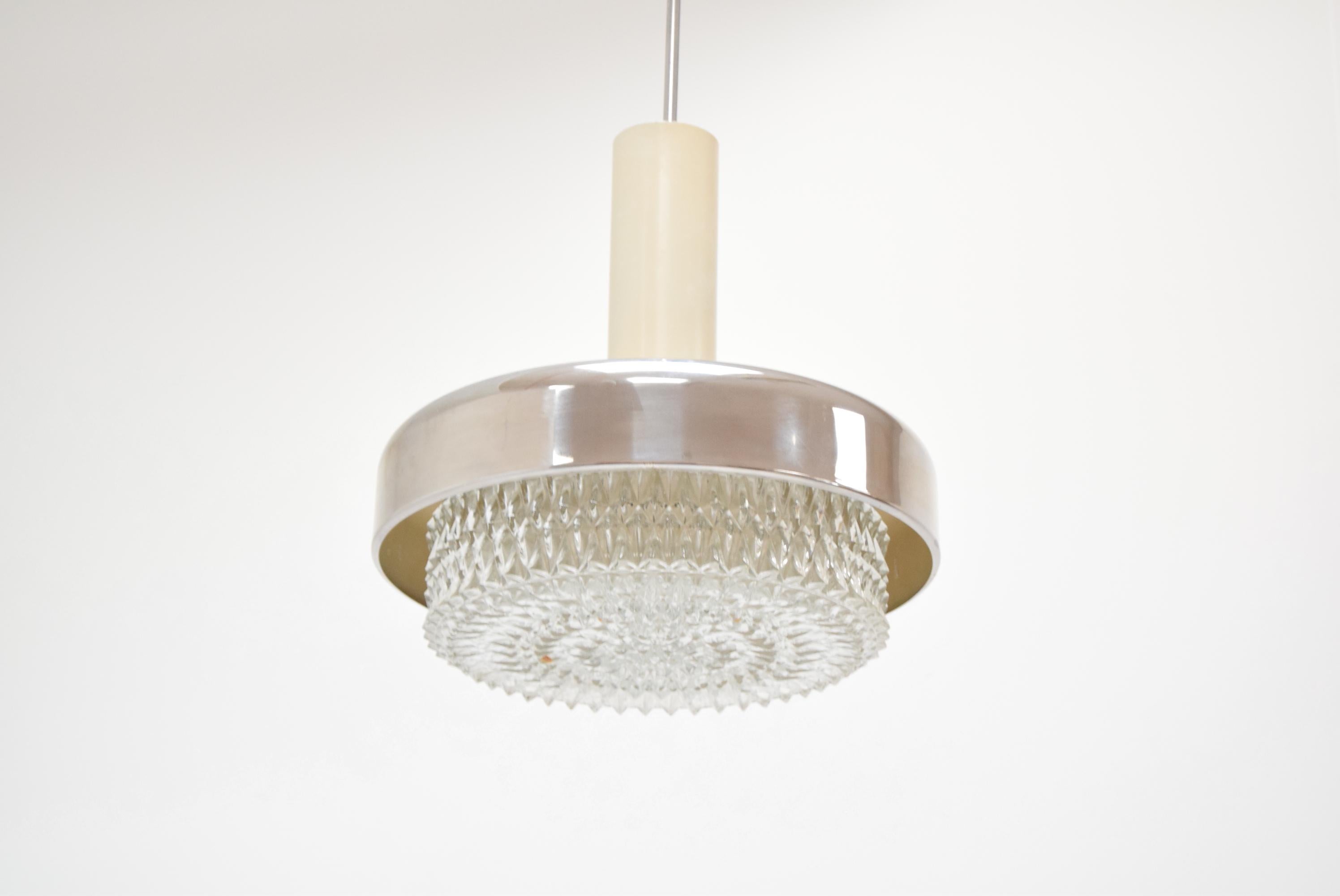 Mid-Century Modern Midcentury Small Chandelier by Napako, 1970s