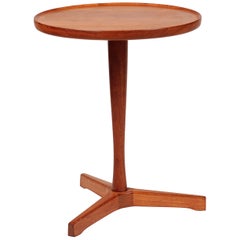 Midcentury Small Danish Teak Side Table Designed by Hans C Andersen