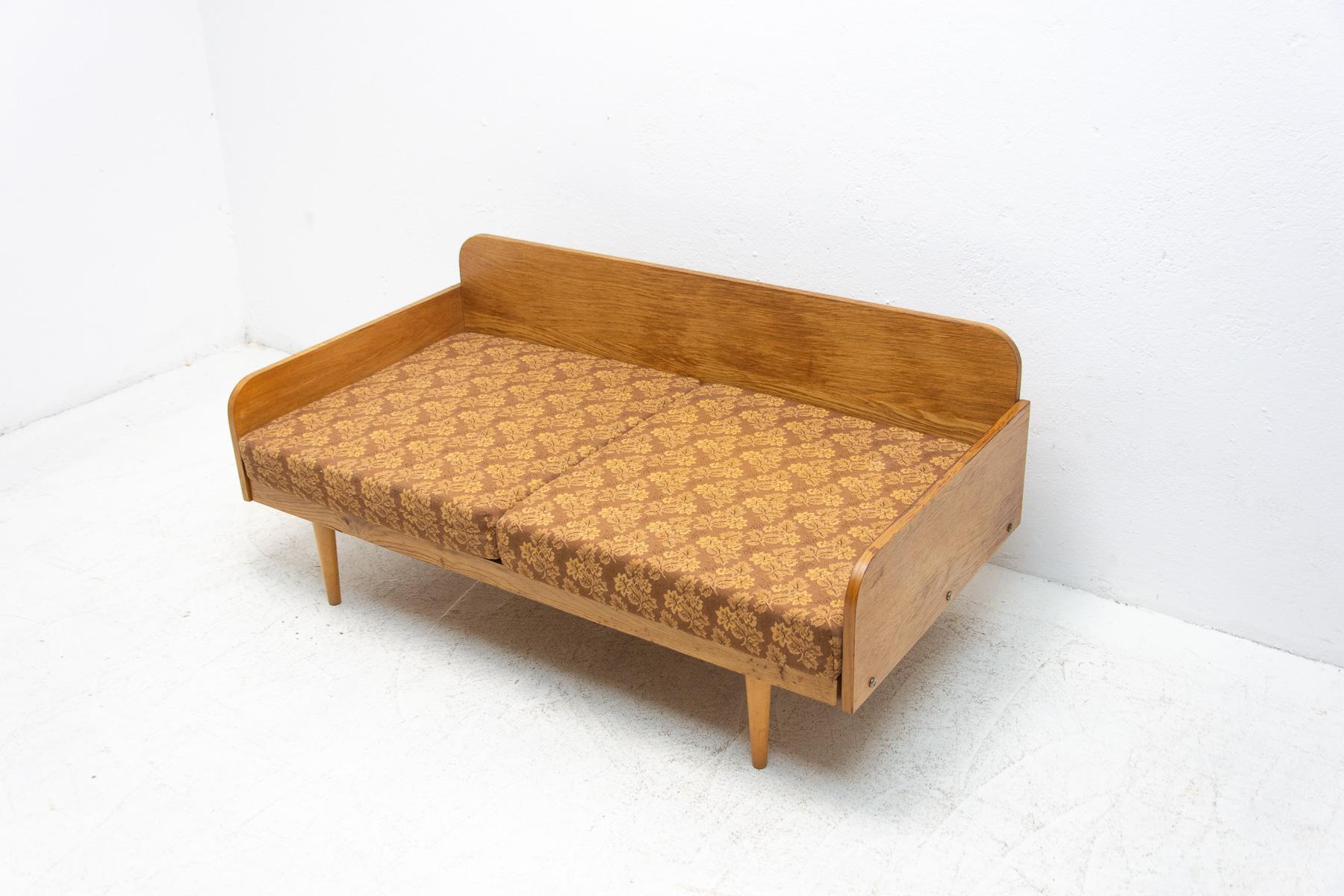 Mid-Century Modern Mid-Century Small Folding Sofa by Interier Praha, 1960's, Czechoslovakia
