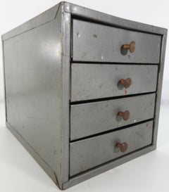 Industrial Metal Box with Drawers Midcentury