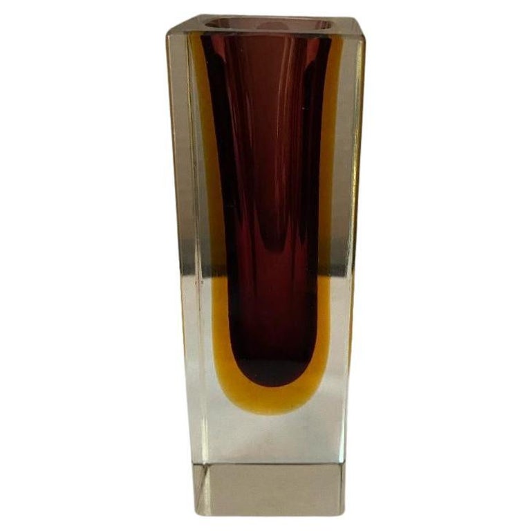 MidCentury Small Murano Glass Vase at 1stDibs