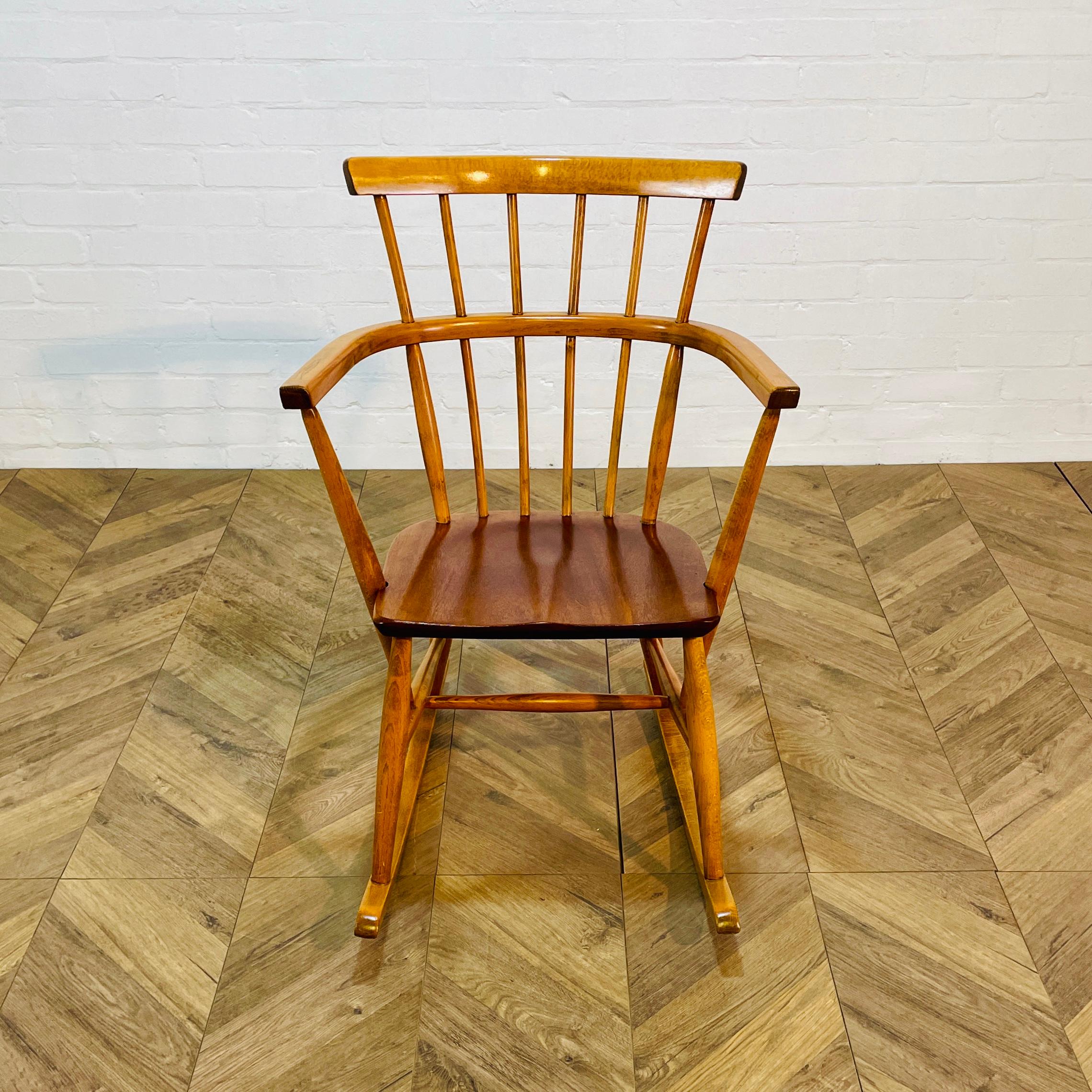 Mid-Century Small Rocking Chair, circa 1960s For Sale 4