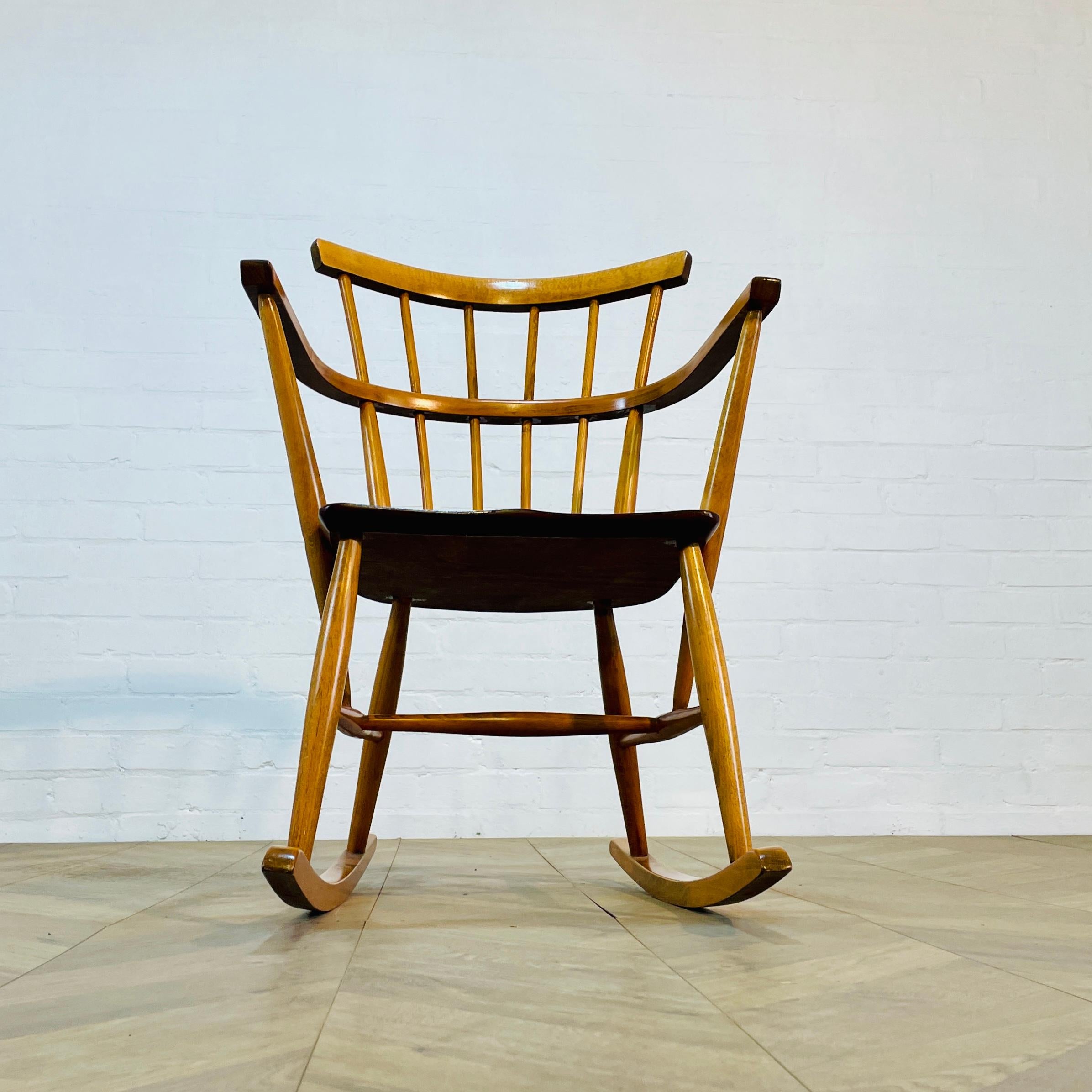Mid-Century Small Rocking Chair, circa 1960s For Sale 5
