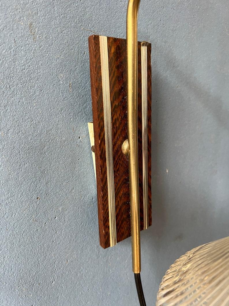 Mid Century Small Rod Glass Hanging Wall Lamp, 1970s For Sale 5