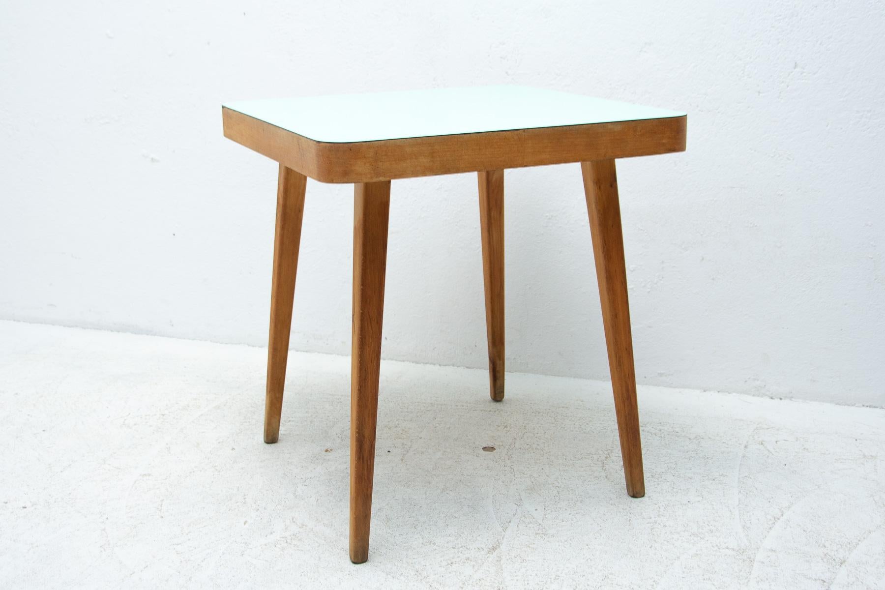 20th Century Mid Century Small Side Table, 1960´s, Czechoslovakia For Sale