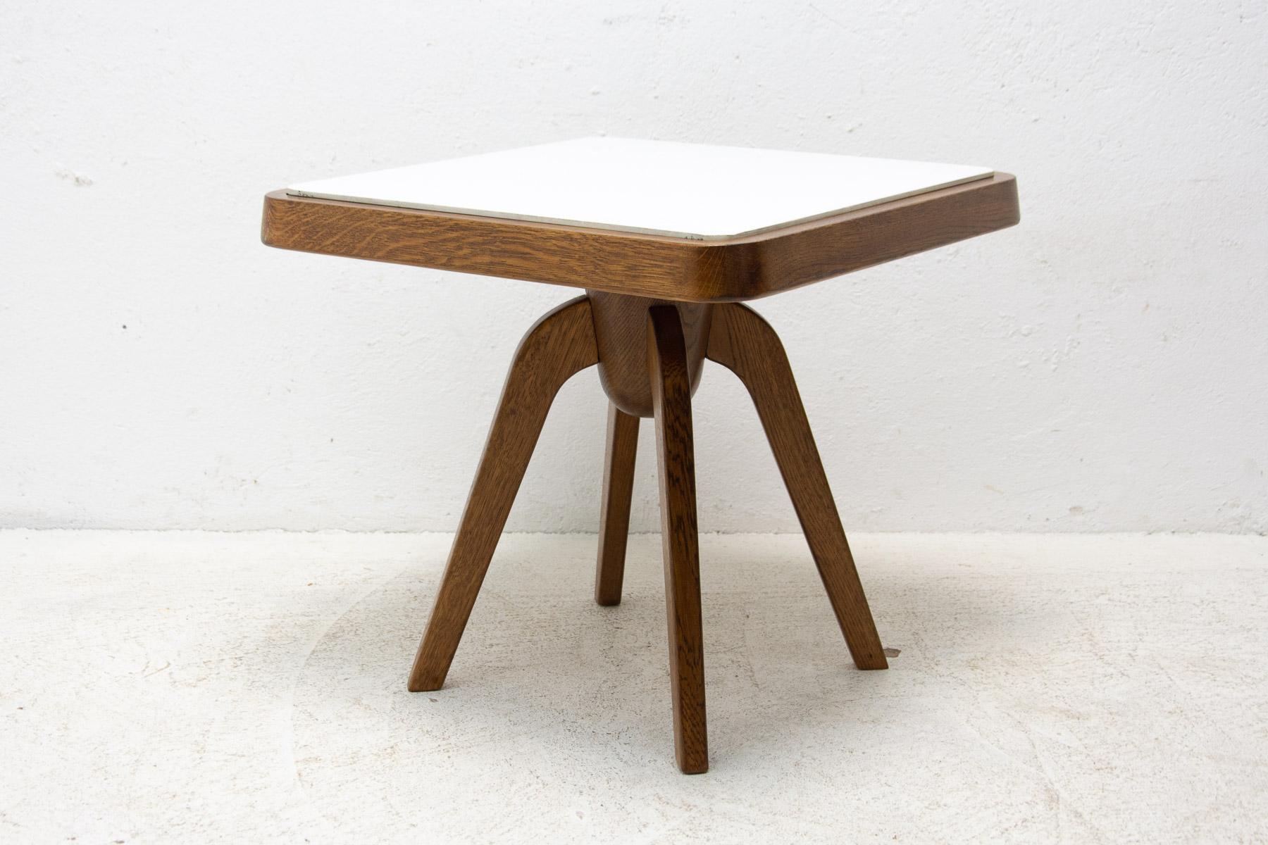 Mid Century Small Side Table or Stool by Krásna Jizba, 1960´s For Sale 5