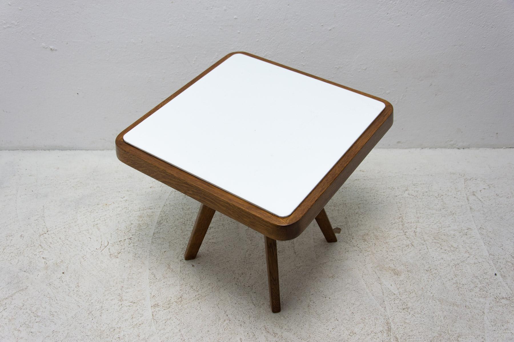Czech Mid Century Small Side Table or Stool by Krásna Jizba, 1960´s For Sale