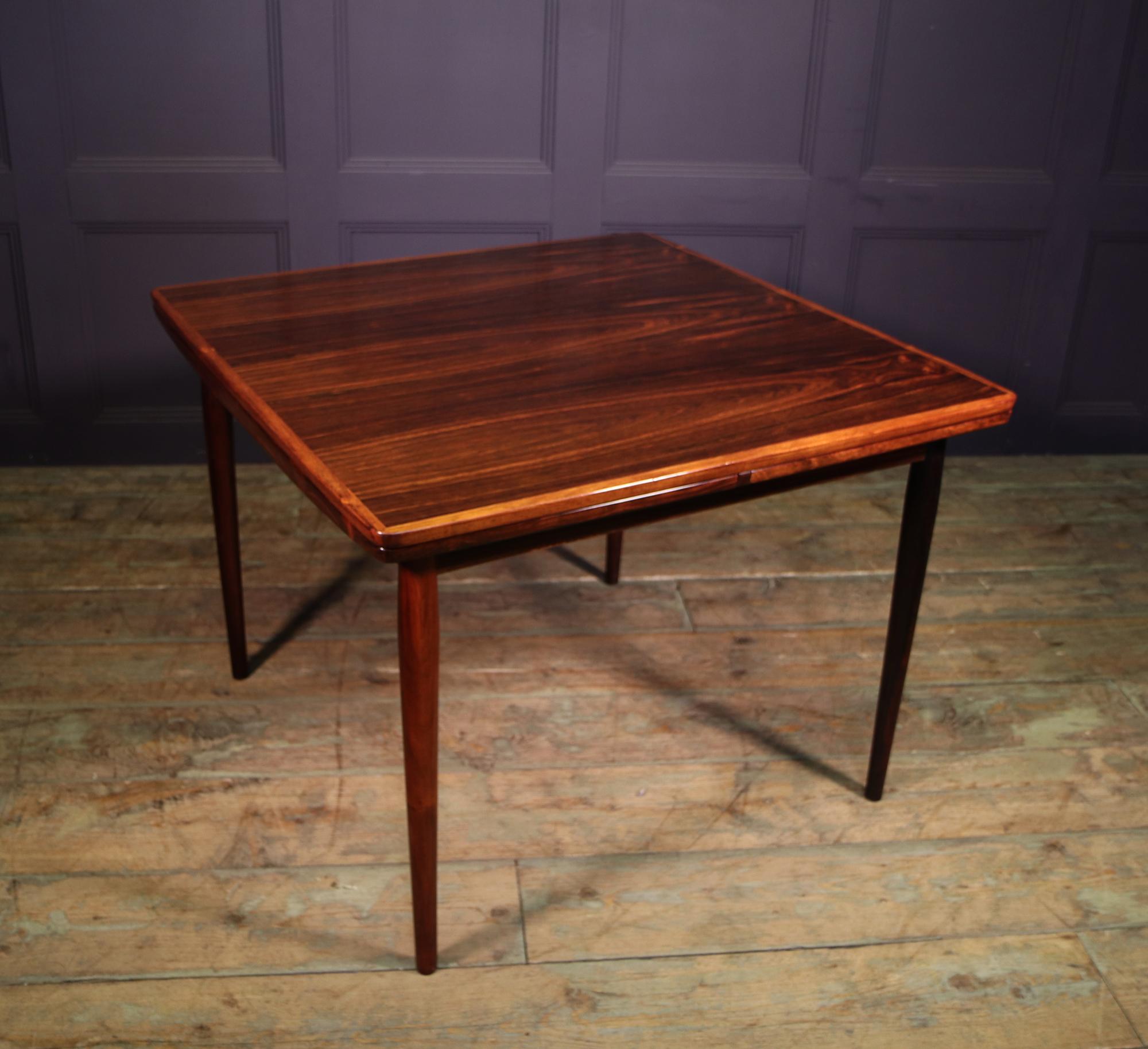 Mid Century Small Square Dining Table by Arne Vodder C1950 1