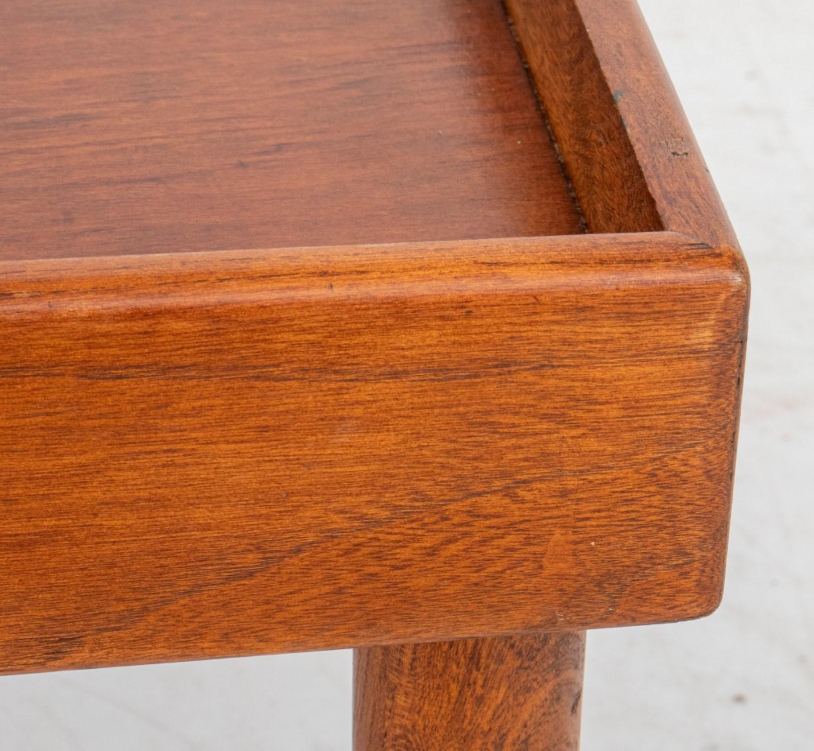 American Mid-Century Small Walnut Low Coffee Table For Sale