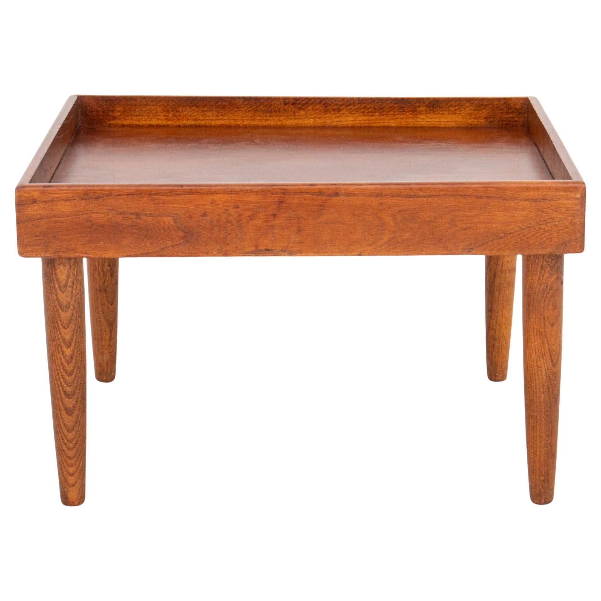 Mid-Century Small Walnut Low Coffee Table For Sale