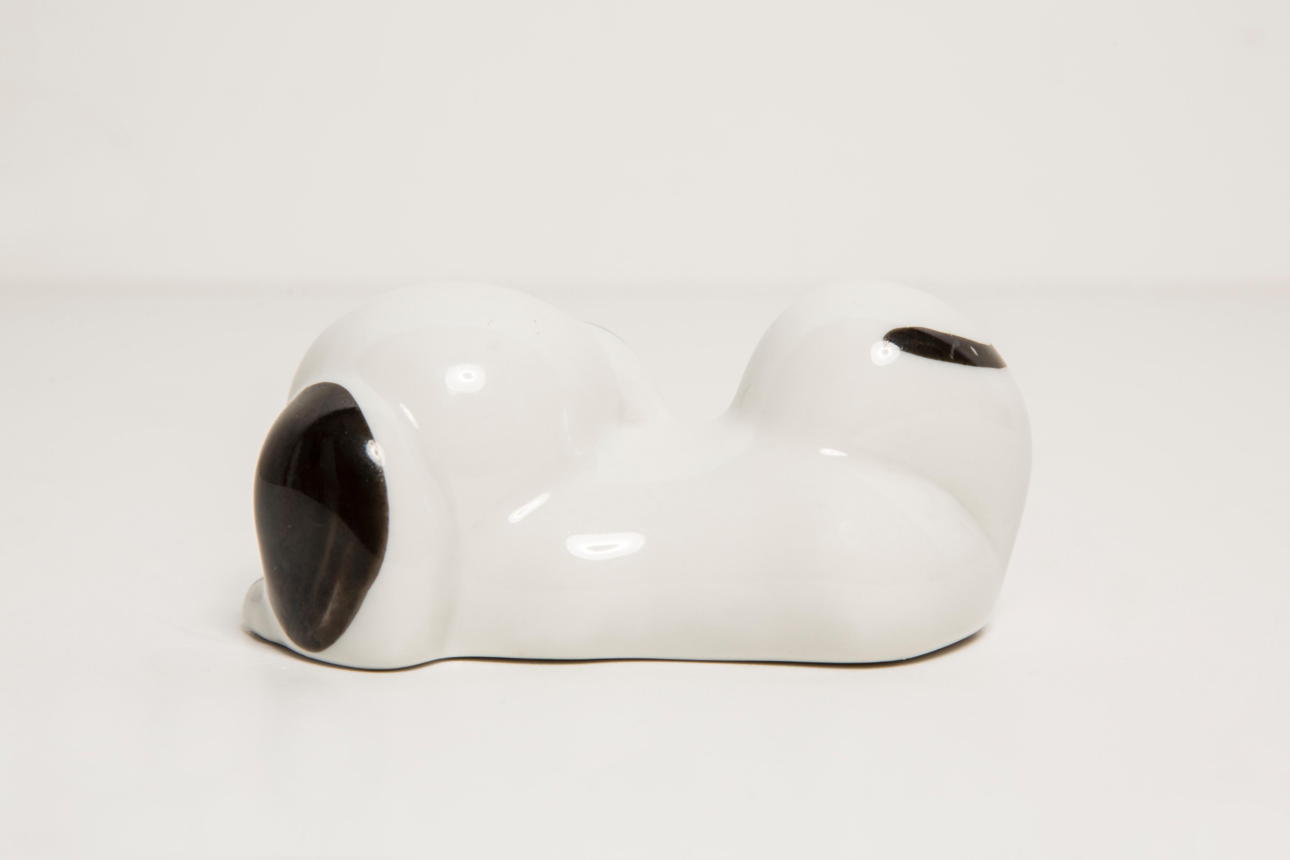 Mid-Century Small White Dog Sculpture, Italy, 1960s For Sale 3