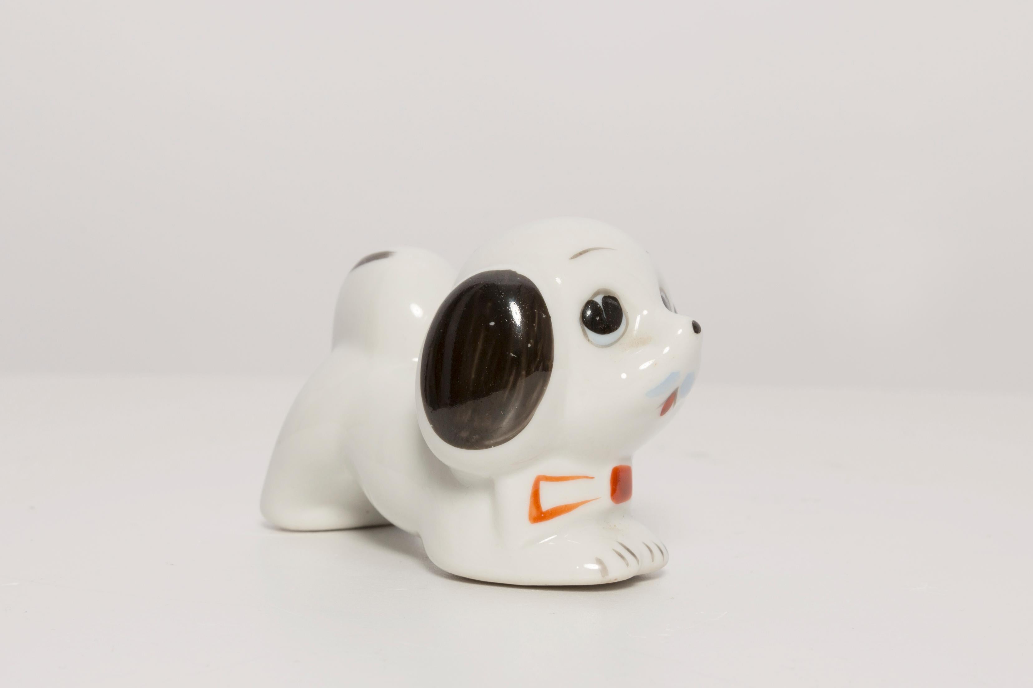 Mid Century Small White Dog Sculpture, Italy, 1960s 1