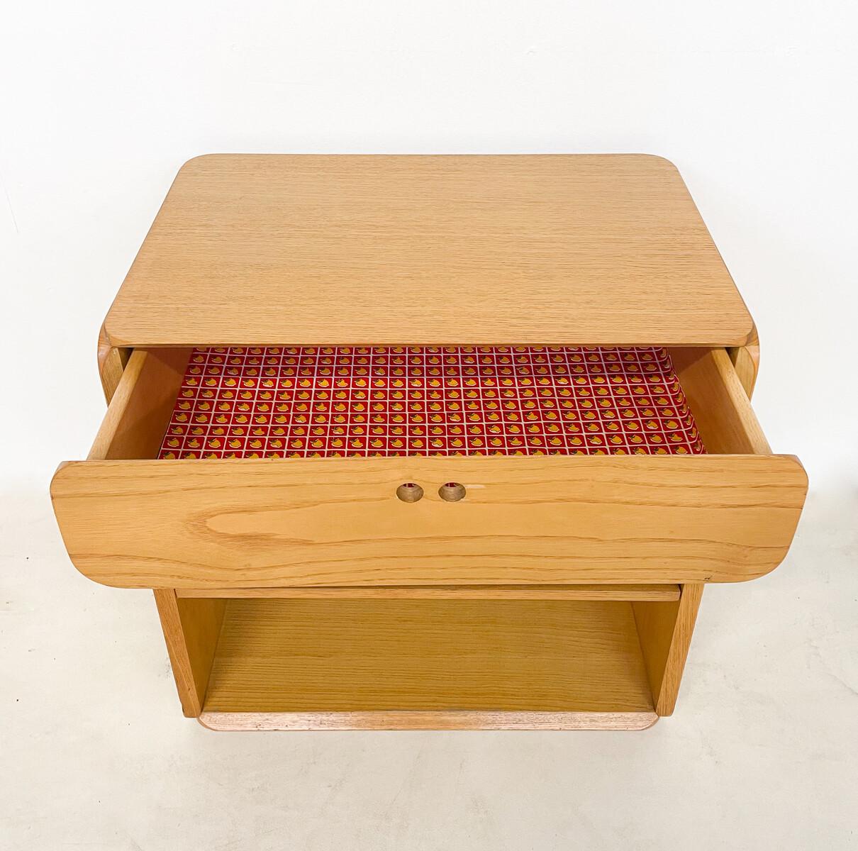 Mid-20th Century Midcentury Small Wooden Chest of Drawer by Derk Jan De Vries for Domus, 1960s For Sale