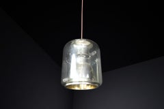 Mid-Century Smoked Glass Pendant by ERCO Leuchten, Germany 1970s