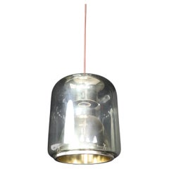 Mid-Century Smoked Glass Pendant by ERCO Leuchten, Germany 1970s