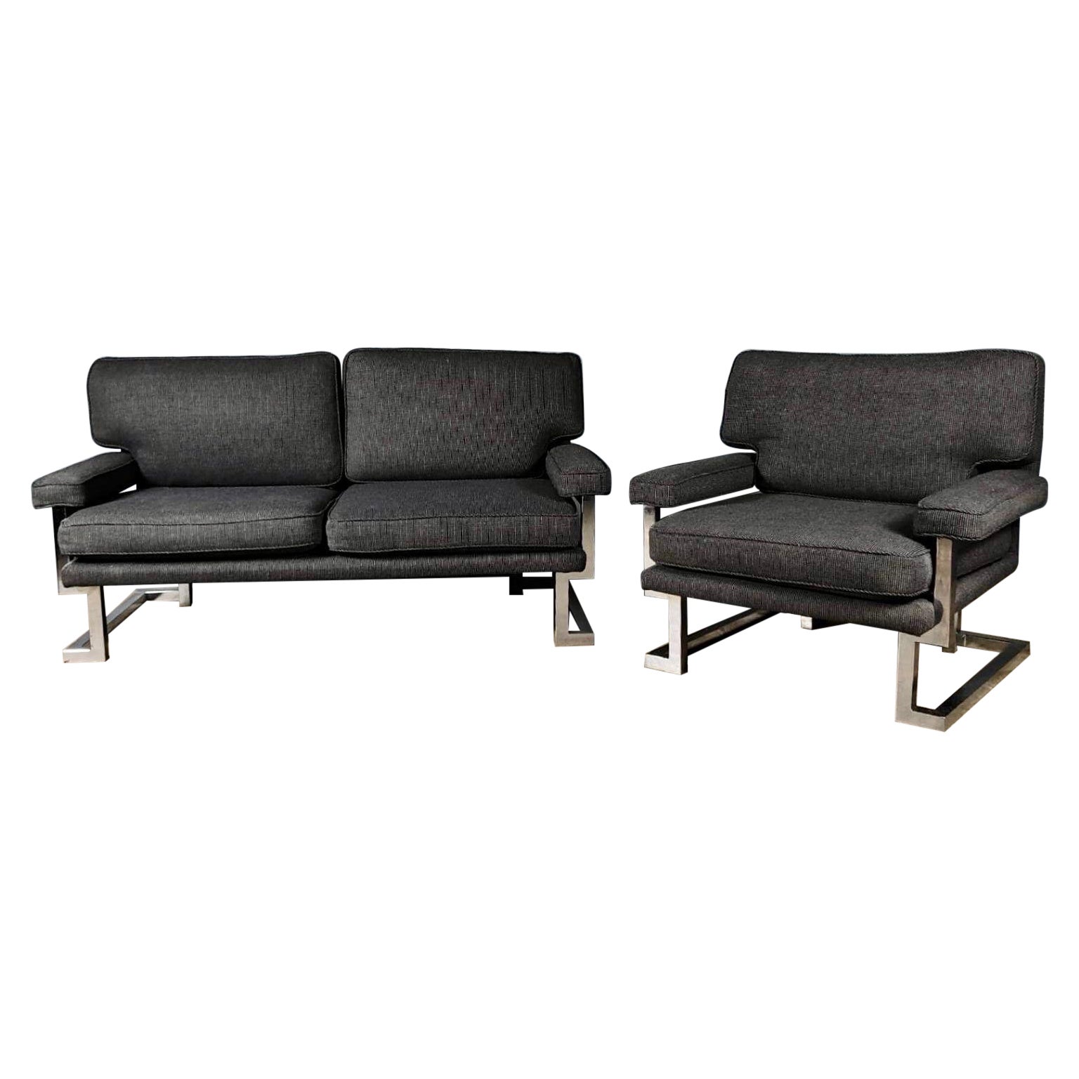 Mid Century Sofa & Armchair Valentino Mandarin Tim Bates Pieff Vintage Retro MCM