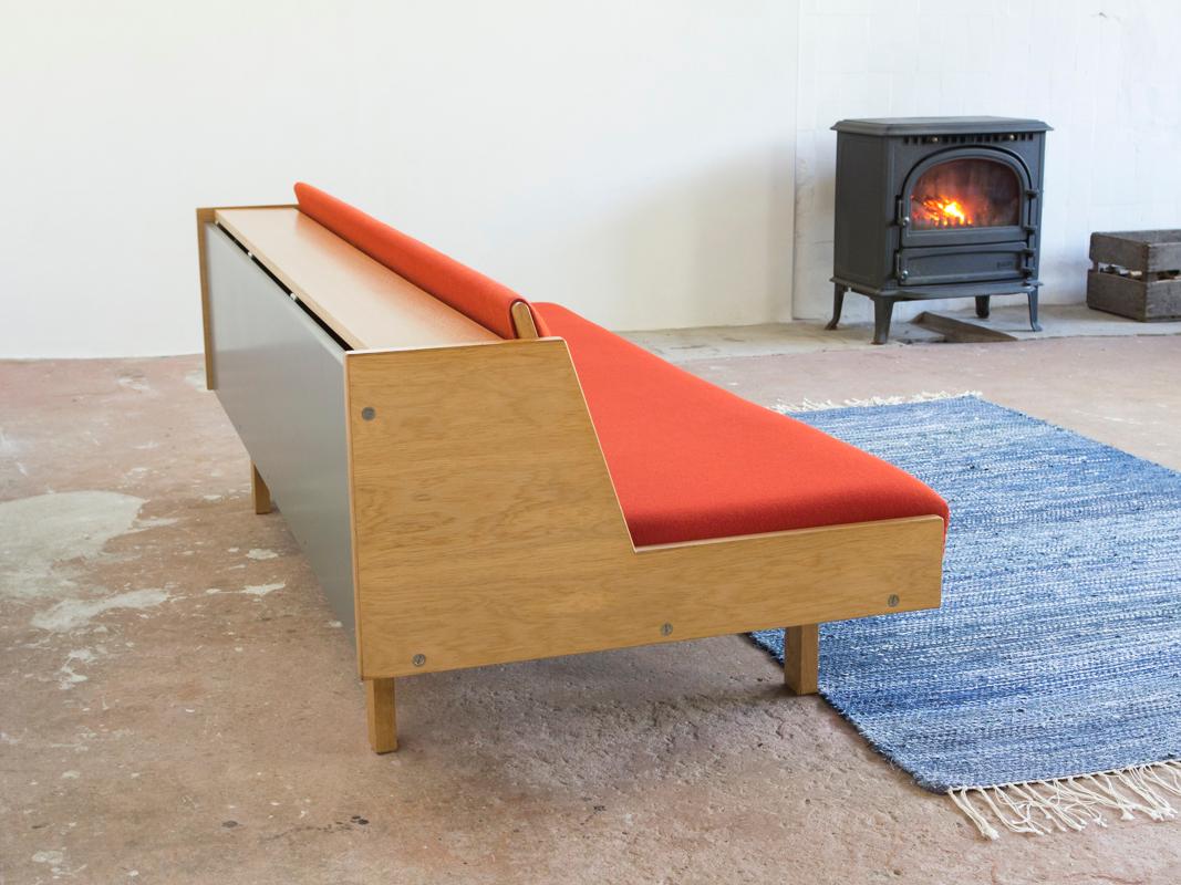 mid century sofa bed