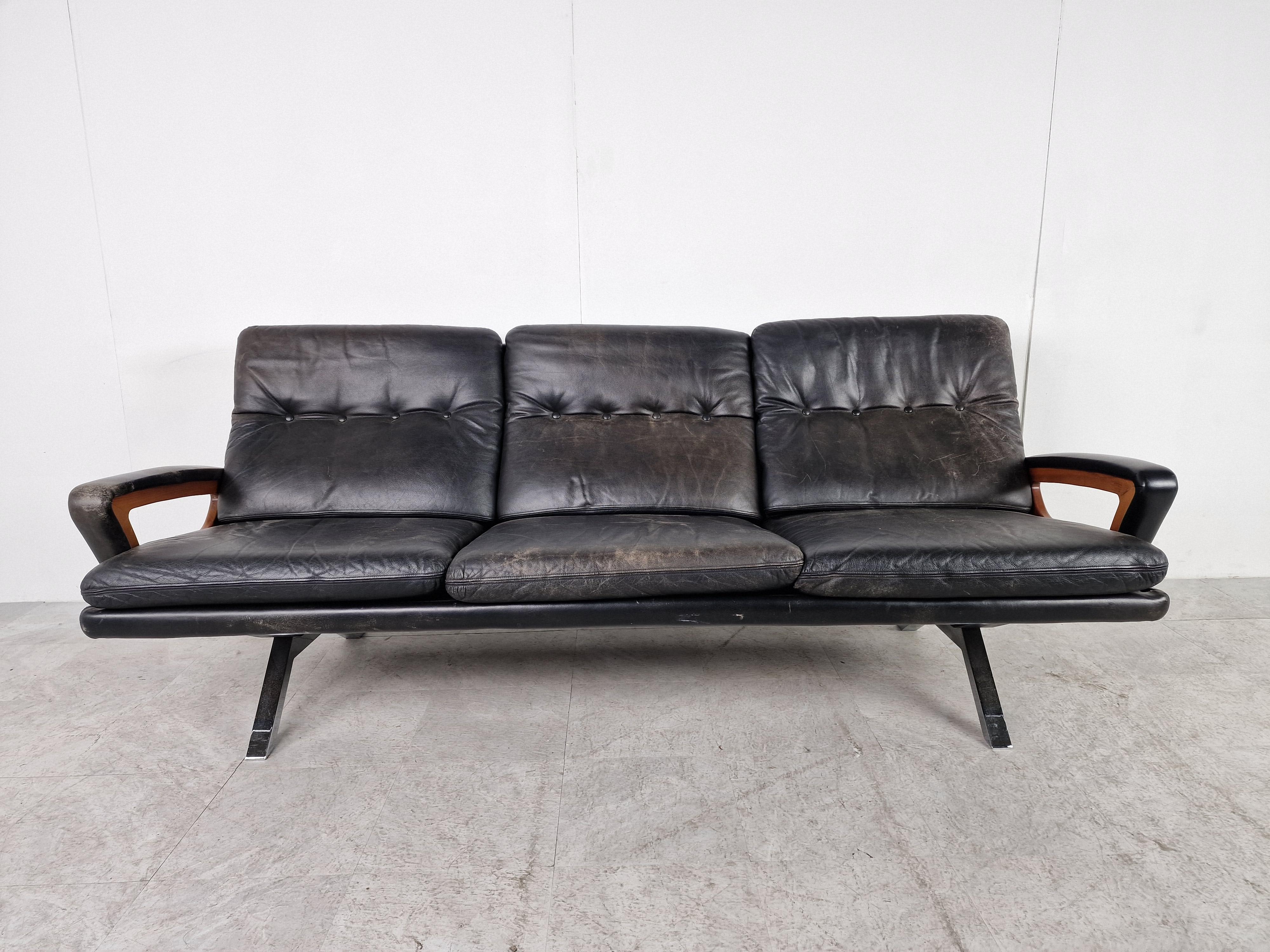 Mid-Century Modern Mid-Century Sofa by Carl Straub, Germany, 1960s For Sale
