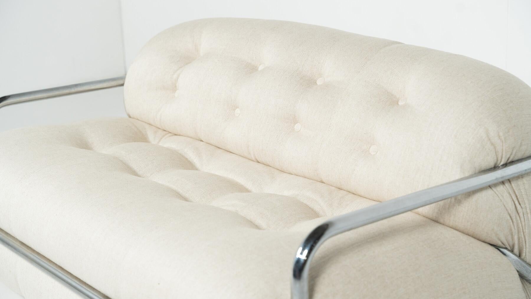 Fin du 20e siècle Canapé du milieu du siècle par Mario Sabot, Italie, 1970 - New Upholstery en vente