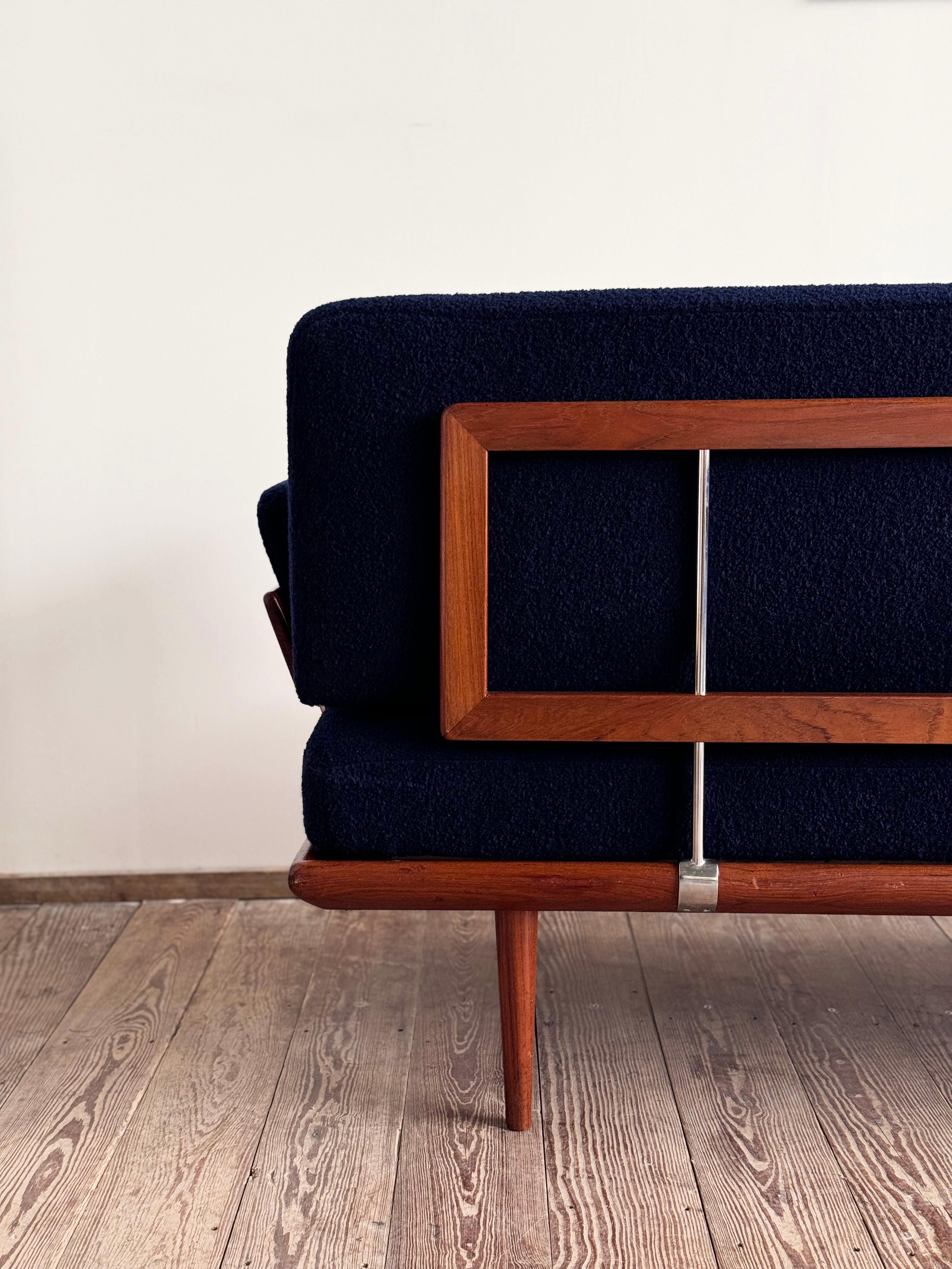Divano di metà secolo, Daybed Minerva di Peter Hvidt & Orla Mølgaard-Nielsen, anni '50 in vendita 5