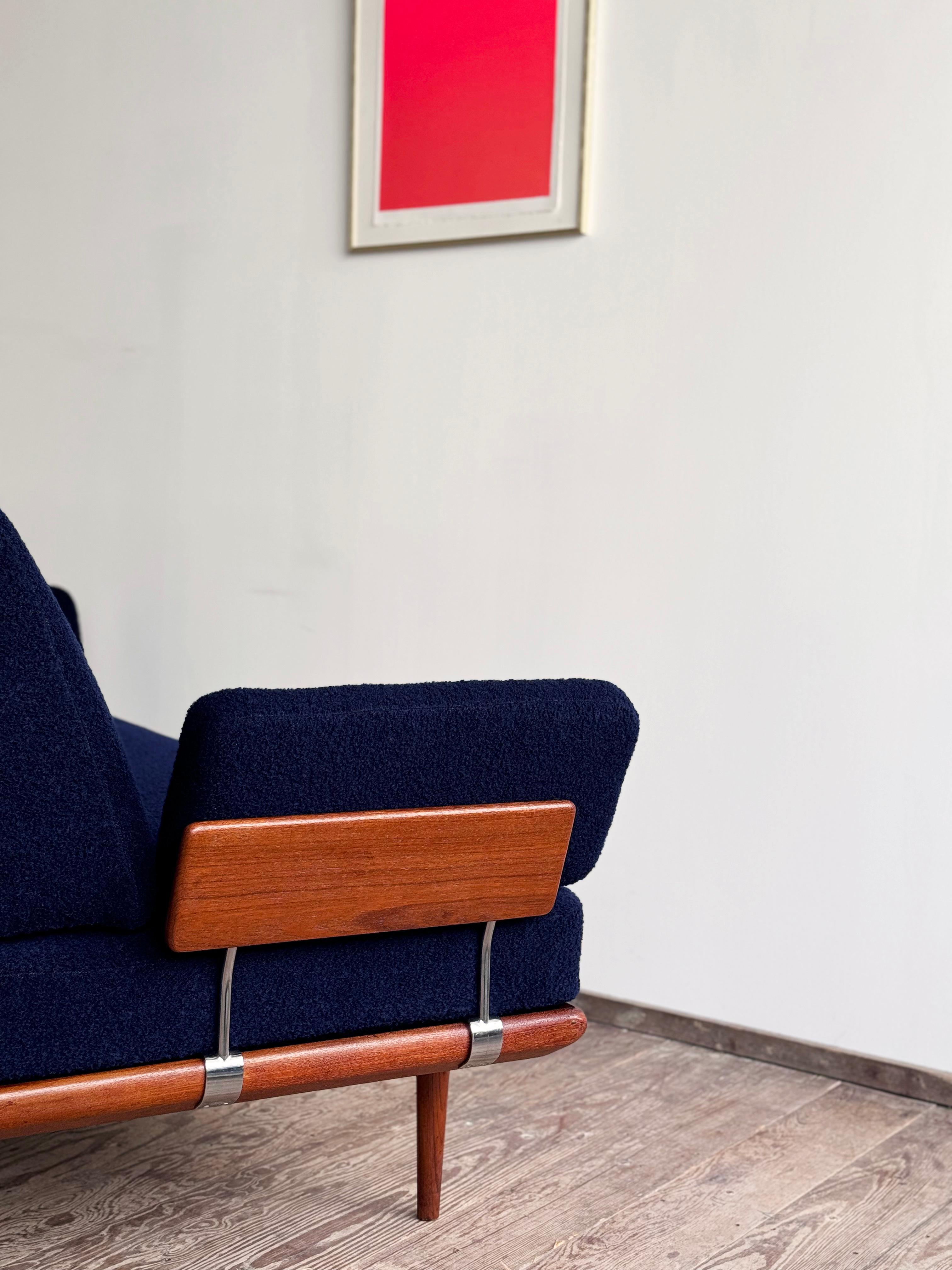Divano di metà secolo, Daybed Minerva di Peter Hvidt & Orla Mølgaard-Nielsen, anni '50 in vendita 7