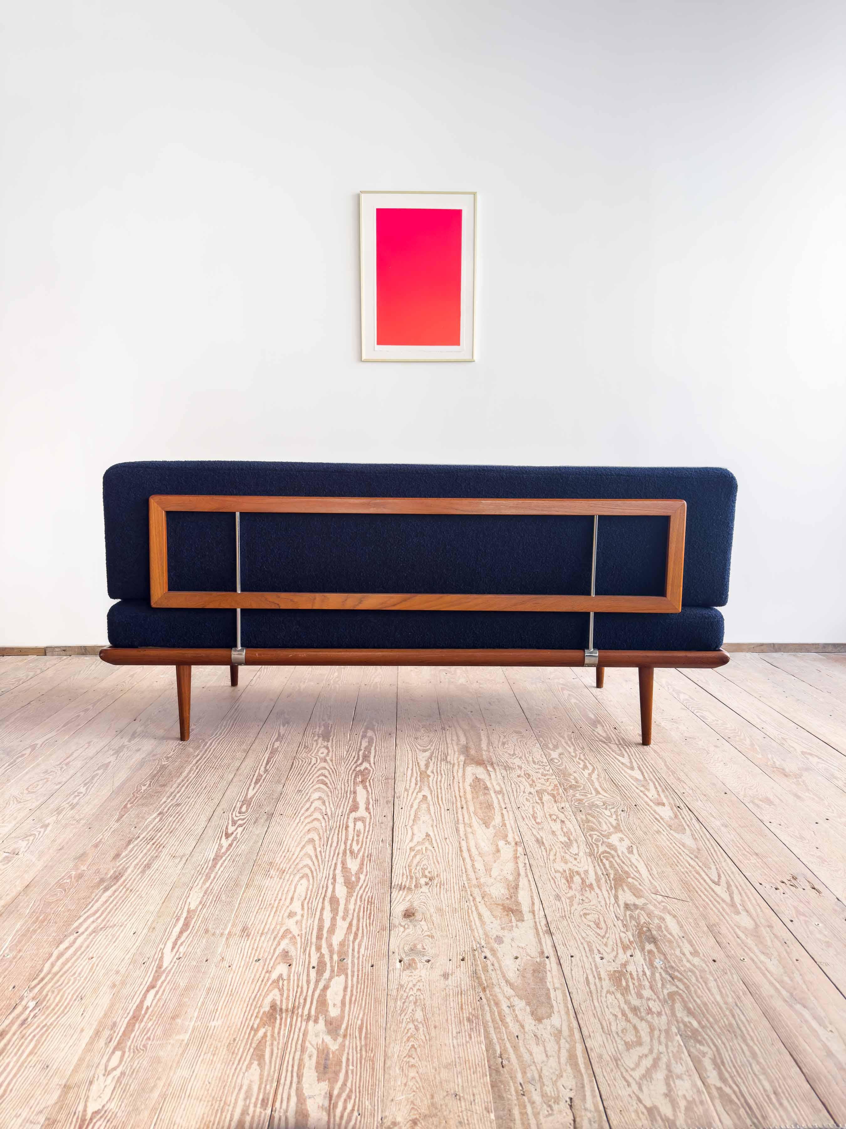 Divano di metà secolo, Daybed Minerva di Peter Hvidt & Orla Mølgaard-Nielsen, anni '50 In condizioni buone in vendita a München, Bavaria