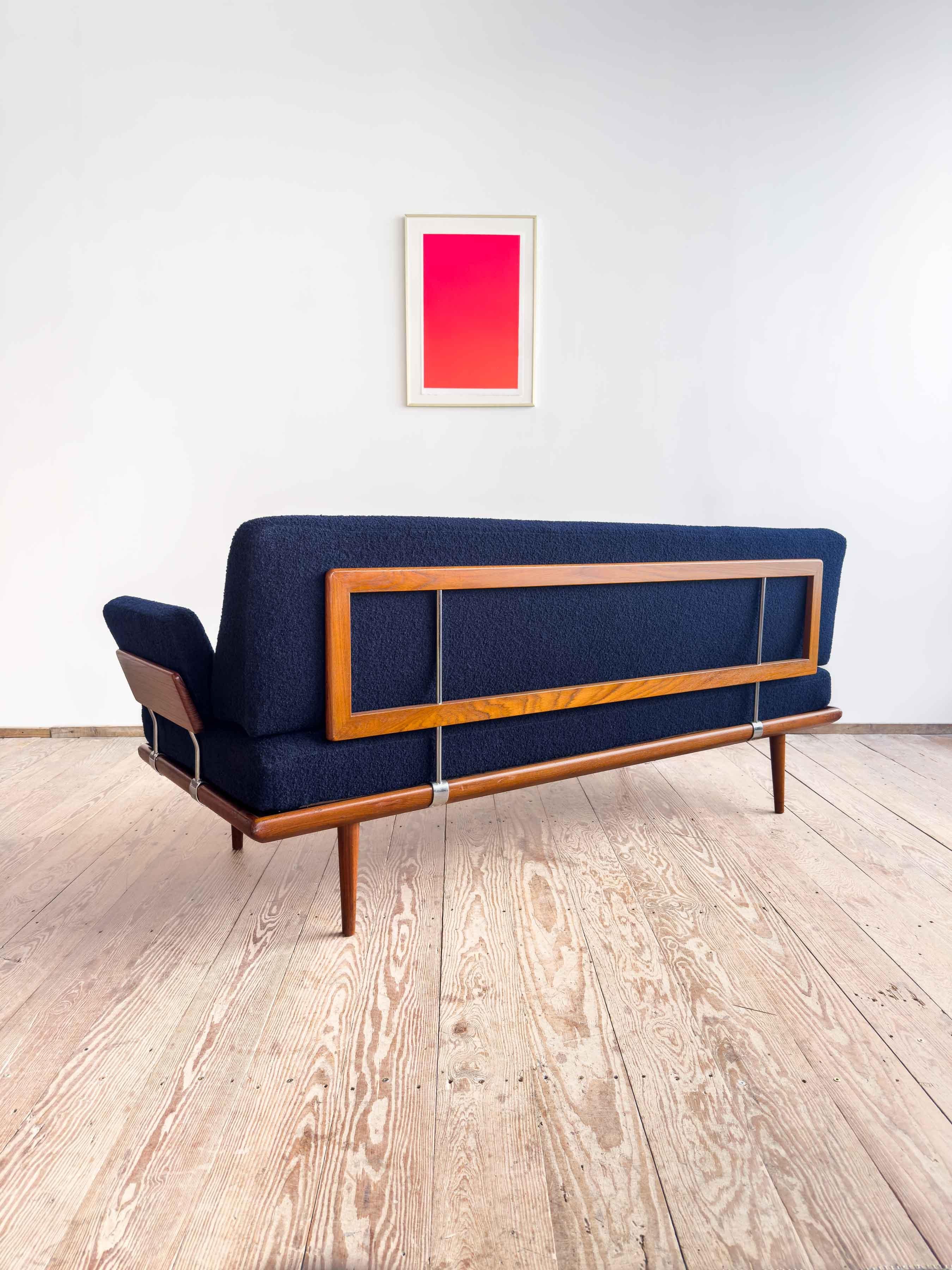 Metà XX secolo Divano di metà secolo, Daybed Minerva di Peter Hvidt & Orla Mølgaard-Nielsen, anni '50 in vendita