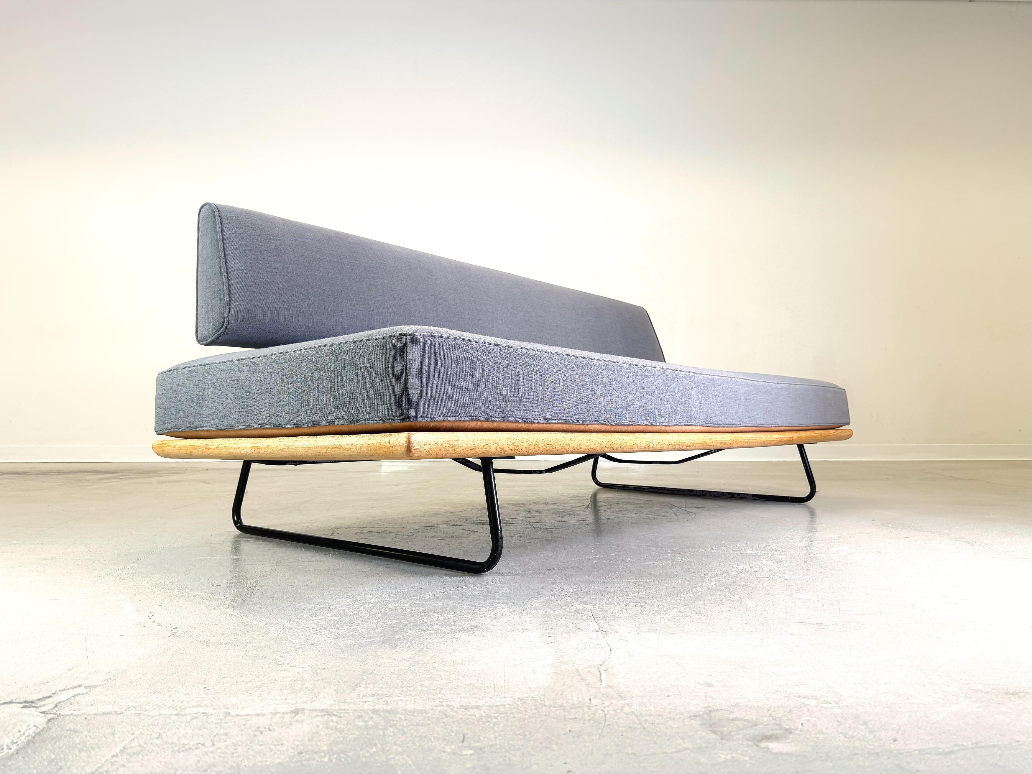 Metà XX secolo Divano Daybed Rolf Grunow divano Knoll Beeche in vendita