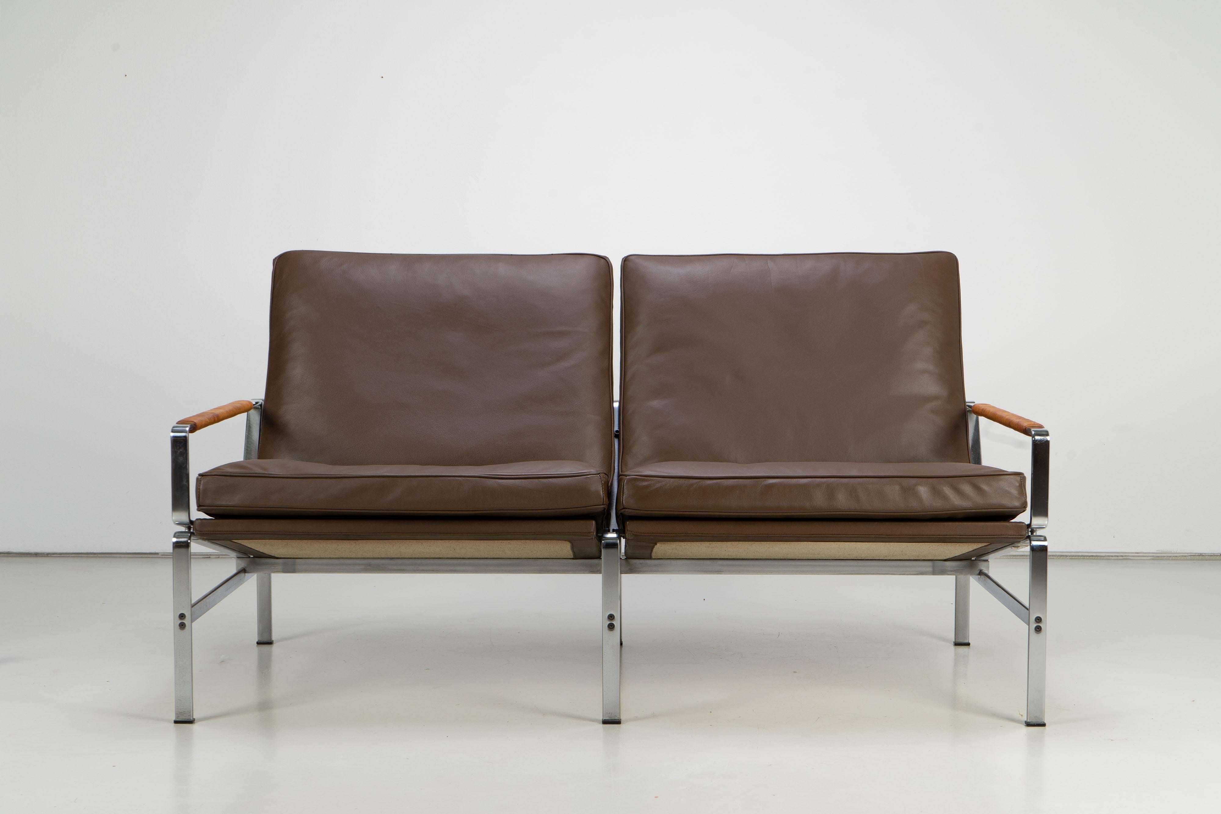 brown leather sofa