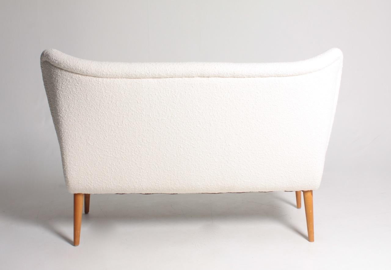 Midcentury Sofa in Boucle Designed by Elias Svedberg, 1950s Swedish Modern 3