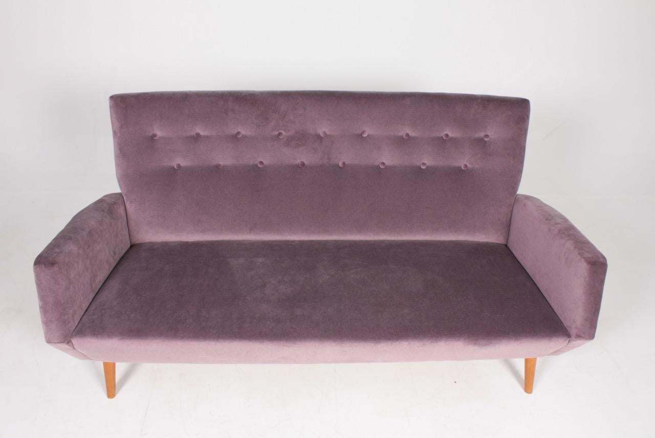 Italian Midcentury Sofa in French Velvet by Gio Ponti, Italy, Modern Design, 1950s