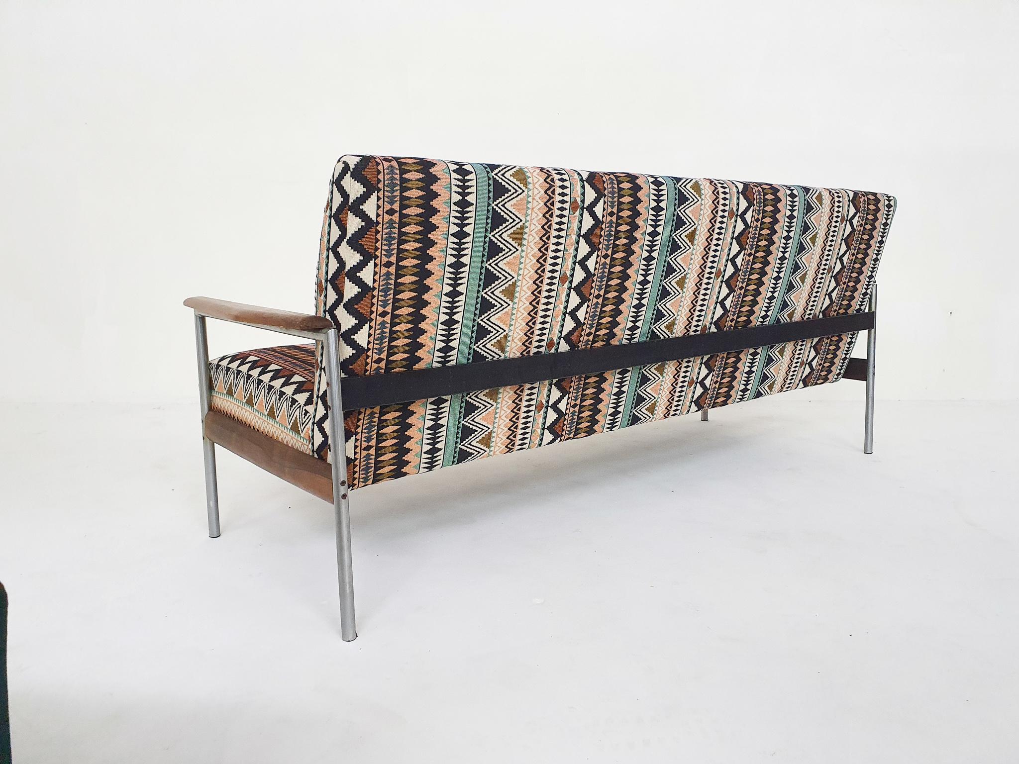 Mid-Century-Sofa, Niederlande 1960er-Jahre (Metall) im Angebot