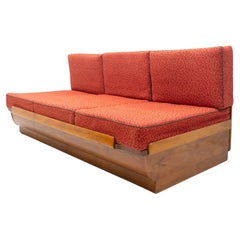 Mid Century Sofabed in Walnut by Jindrich Halabala for UP Zavody, 1950´S