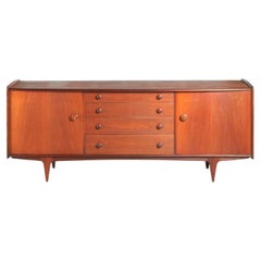 Mid Century Solid Afromosia Sideboard by A. Younger Ltd, England, circa 1960s