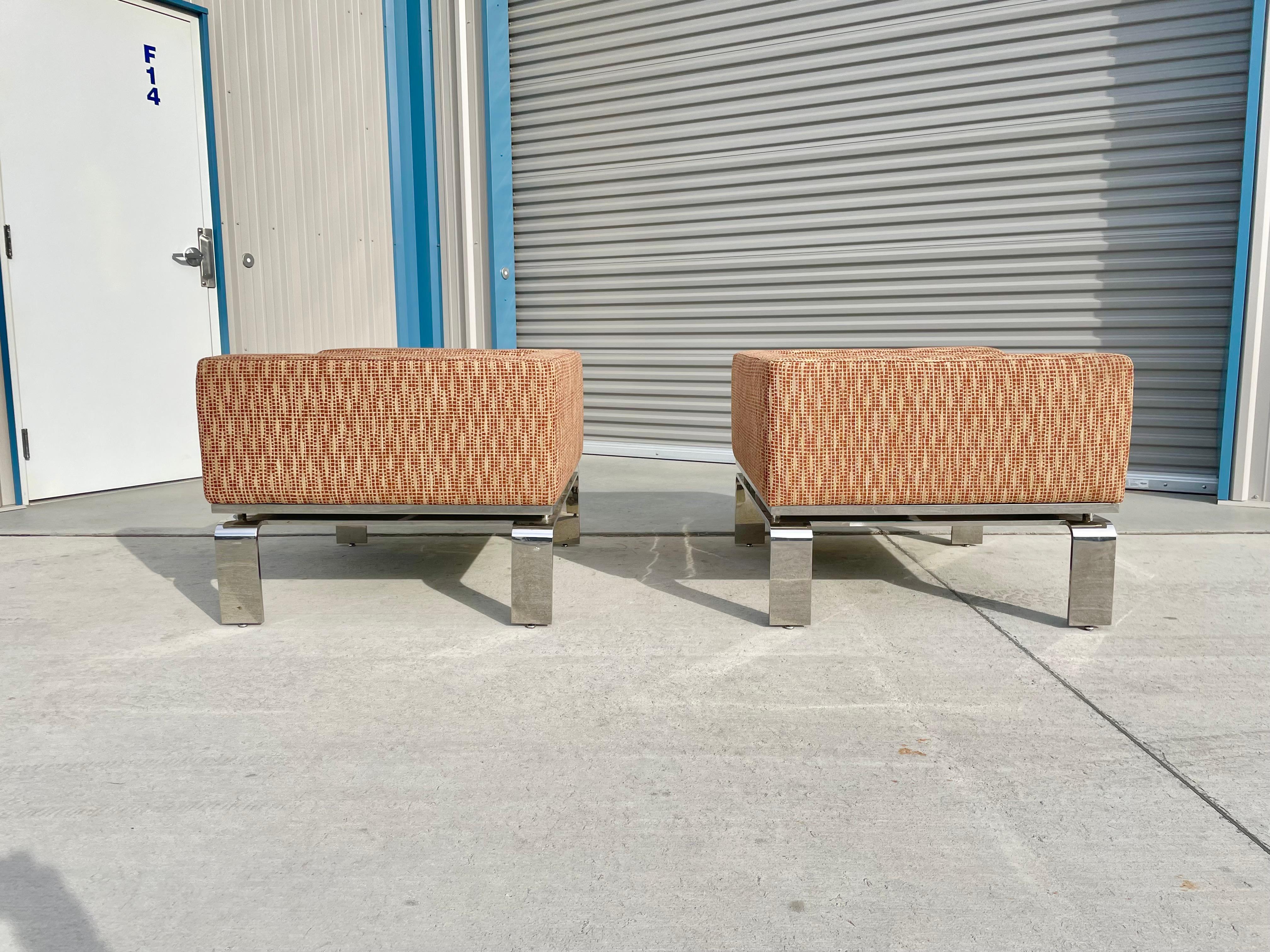 Mid Century Massiv Chrom Lounge Stühle im Zustand „Gut“ im Angebot in North Hollywood, CA