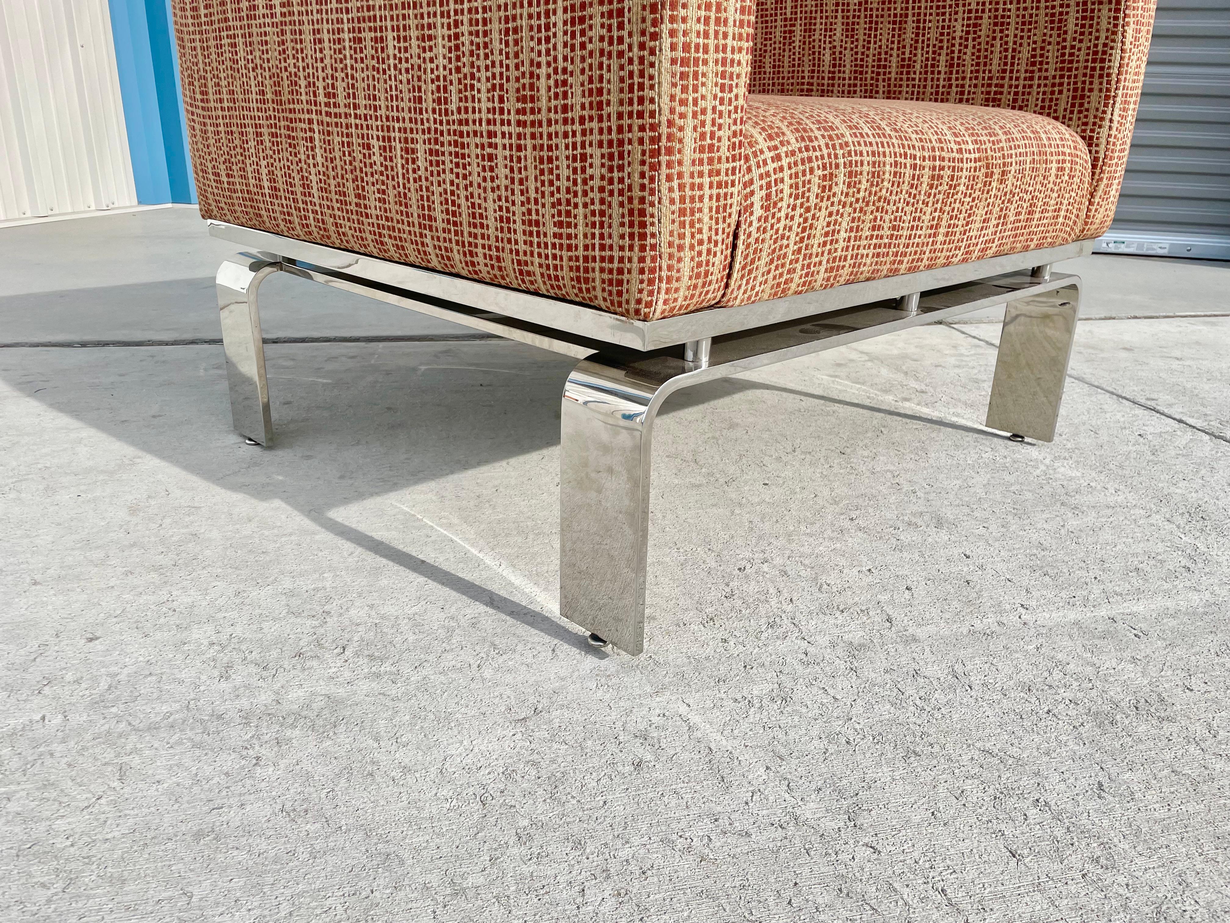 Mid Century Massiv Chrom Lounge Stühle im Angebot 2