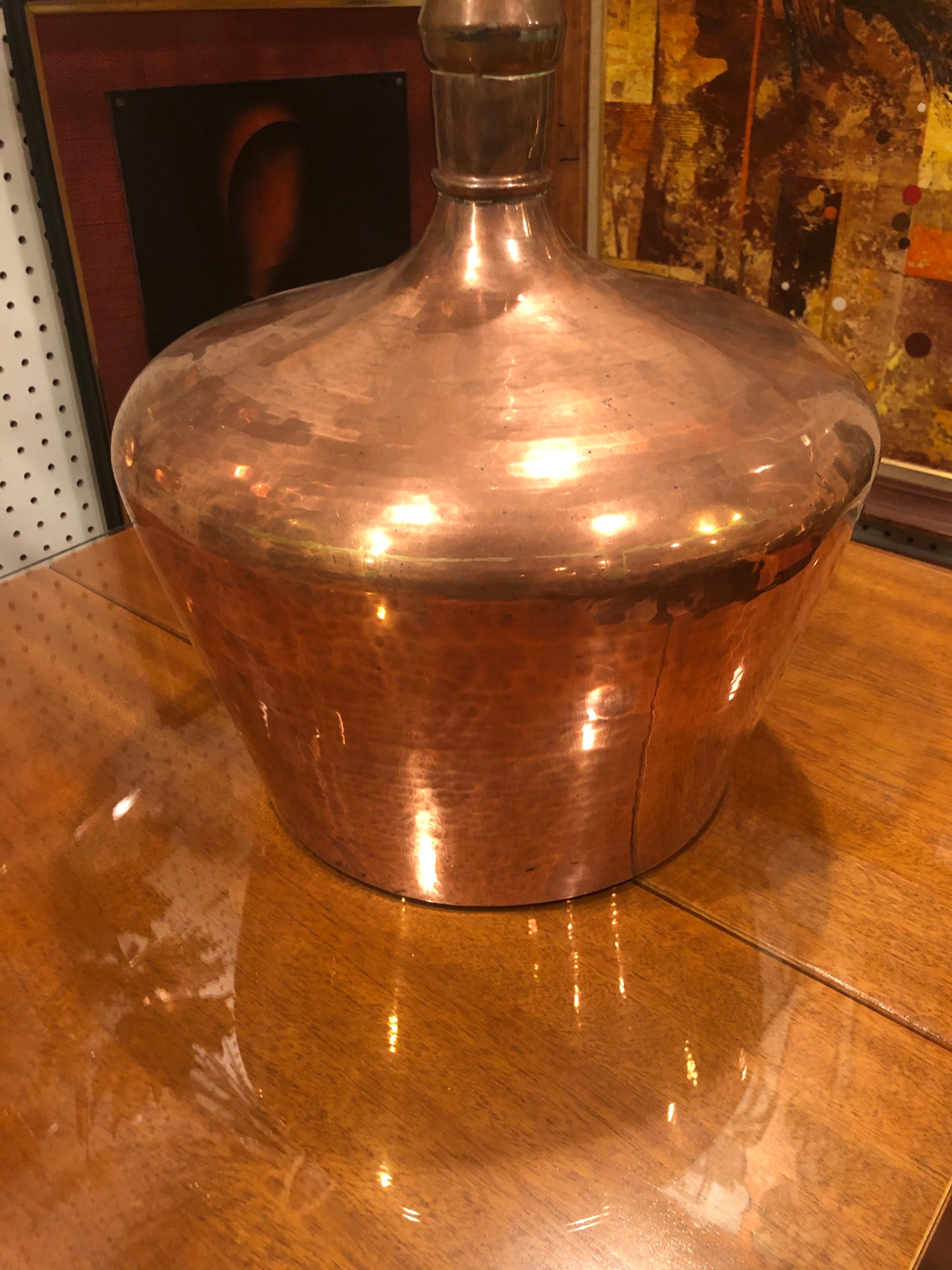 Mid-Century Modern Mid Century Solid Copper Chandelier