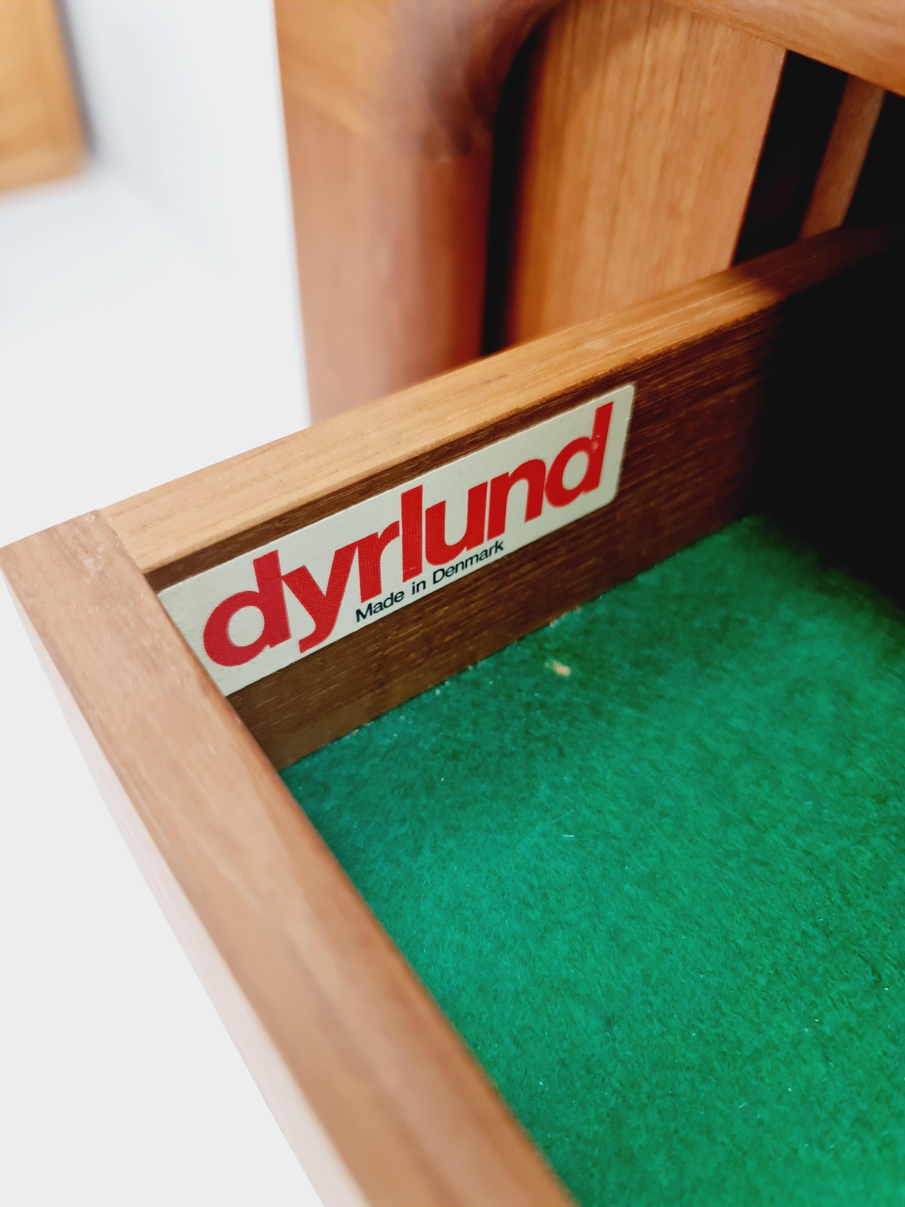 Mid-Century Modern Mid century Solid Danish teak hallway cabinet, Record cabinet By Dyrlund 1960s