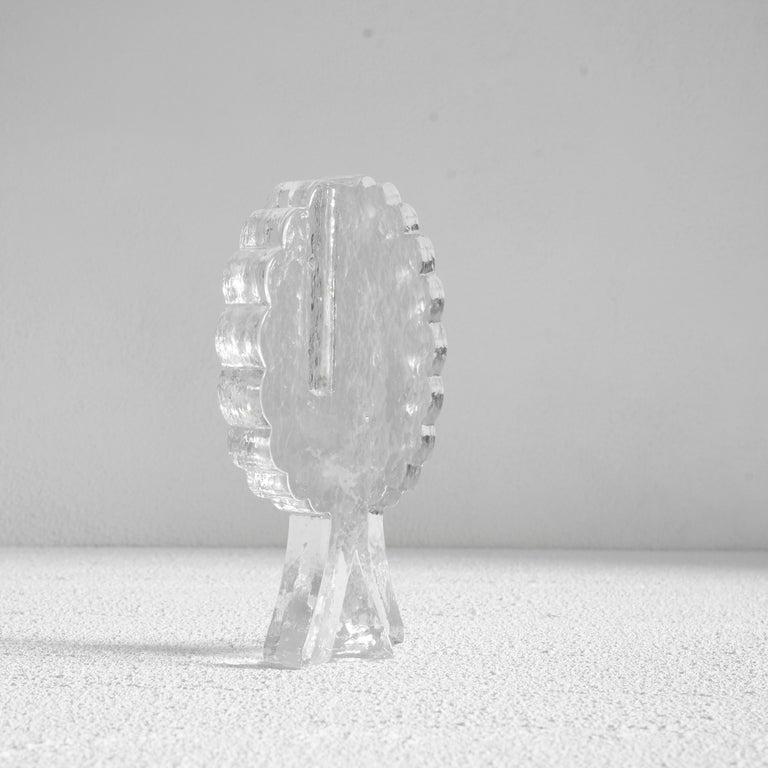 XX secolo Vaso Soliflore a forma di albero in vetro massiccio della metà del secolo scorso in vendita